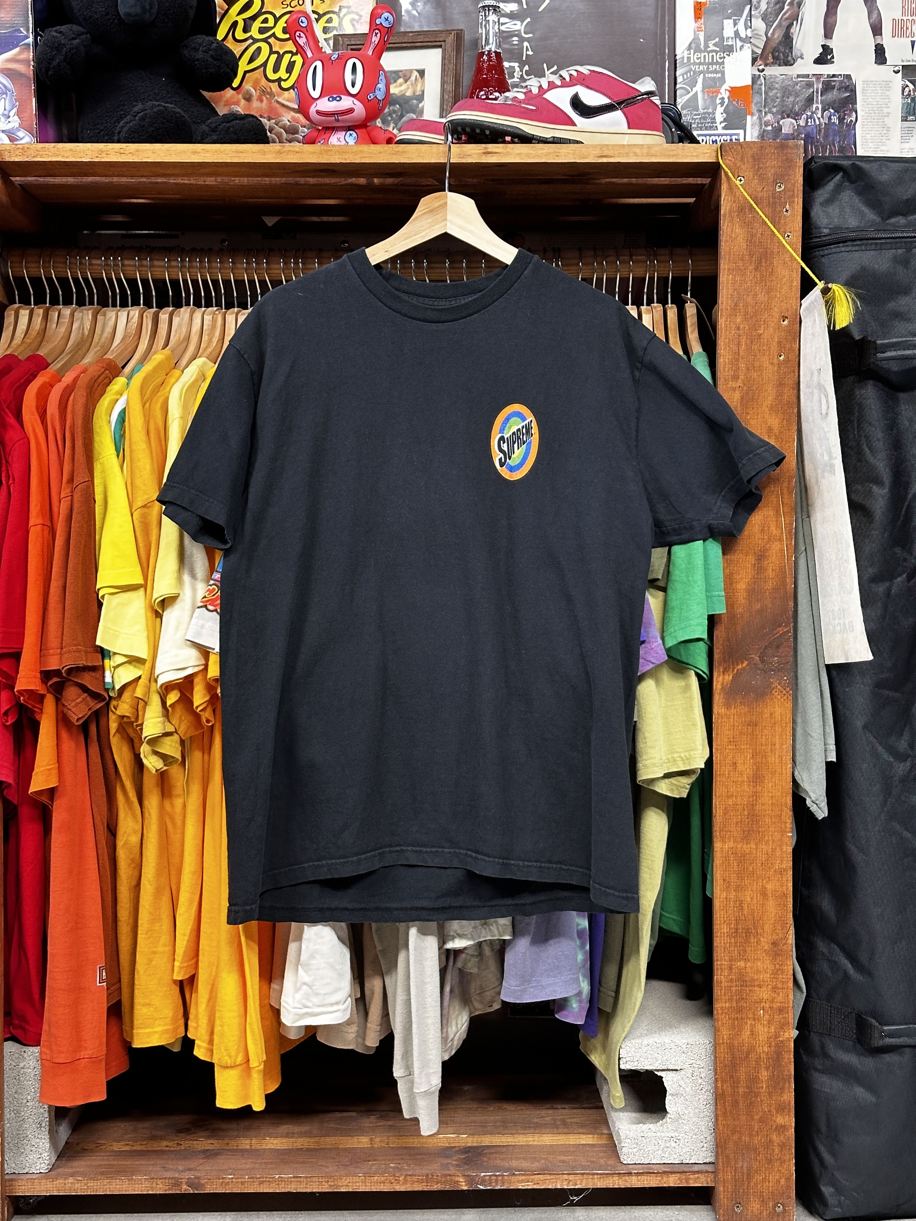Supreme Supreme Spin Tee Black Size US XL / EU 56 / 4 - 1 Thumbnail