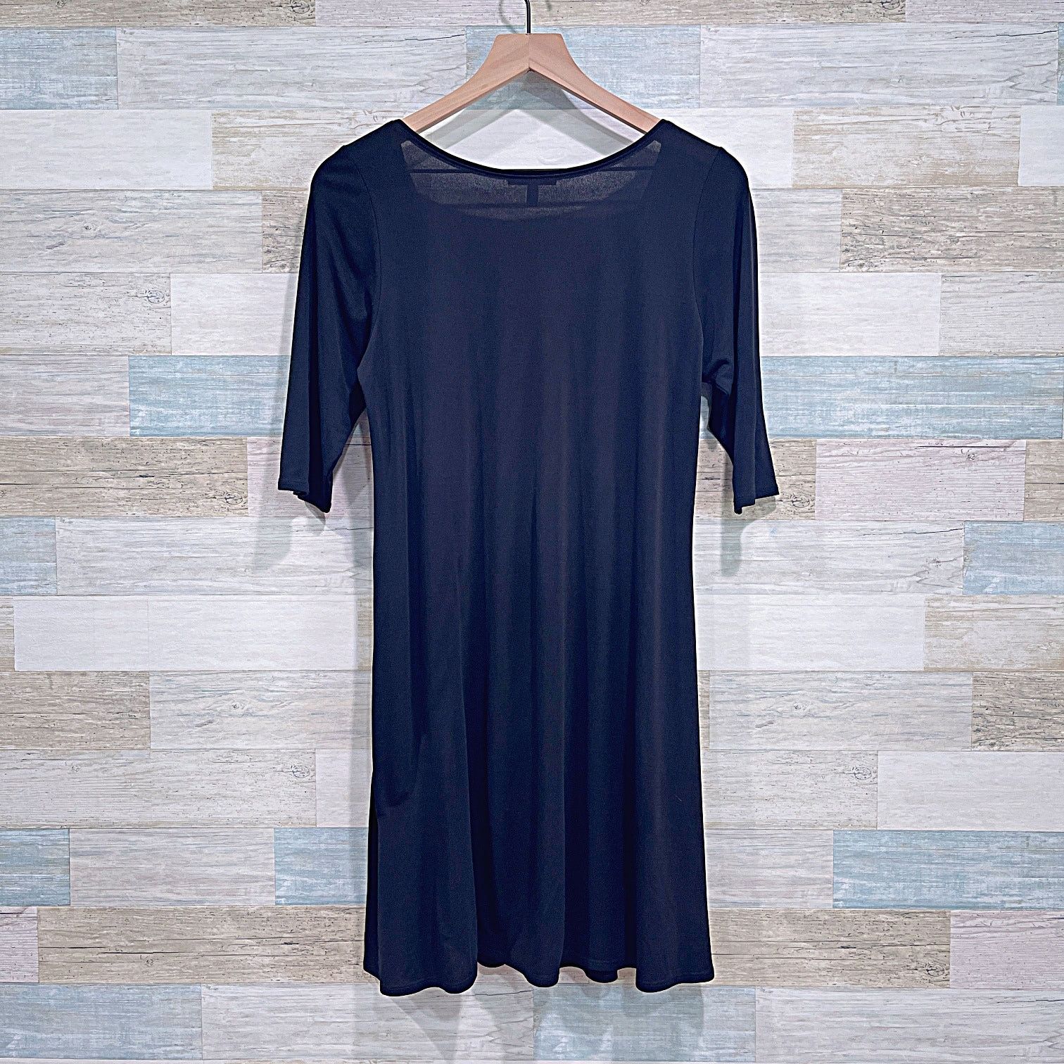 Eileen Fisher EILEEN FISHER Silk Jersey Sequin Dress Black Womens Medium Size M / US 6-8 / IT 42-44 - 3 Thumbnail