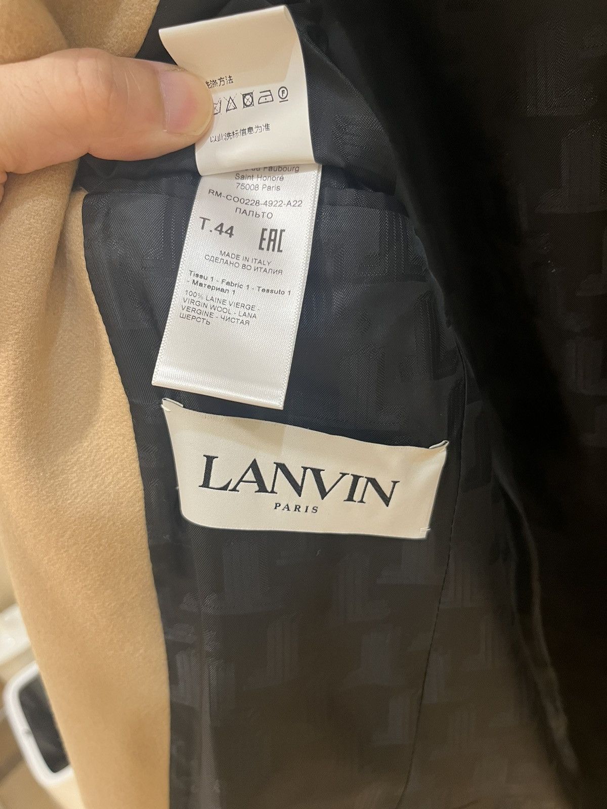 Lanvin wool long coat size44 Size US S / EU 44-46 / 1 - 5 Thumbnail