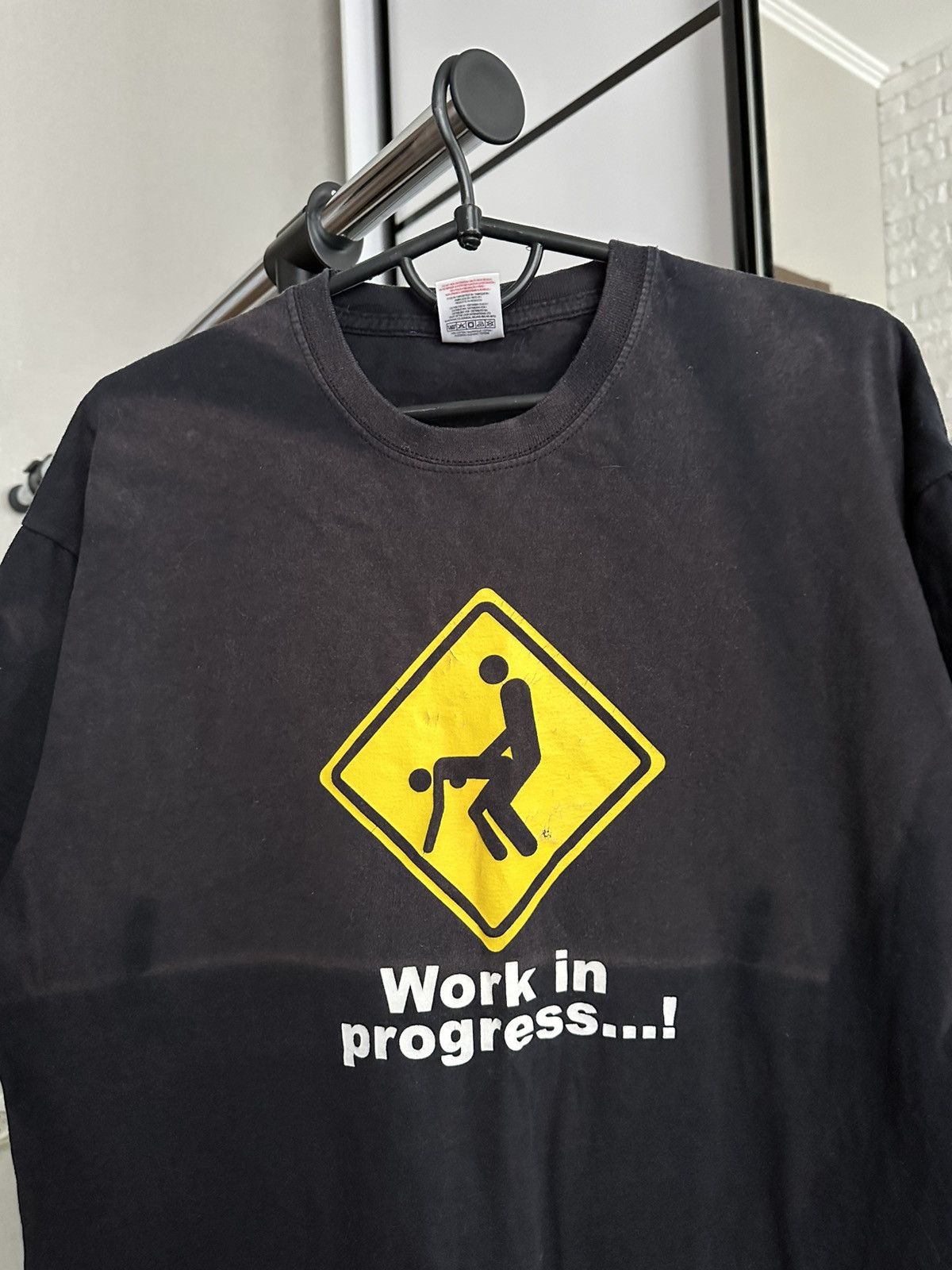 Vintage Work In Progress Vintage T-Shirt Tee Humor Funny Sex Faded Size US L / EU 52-54 / 3 - 5 Thumbnail