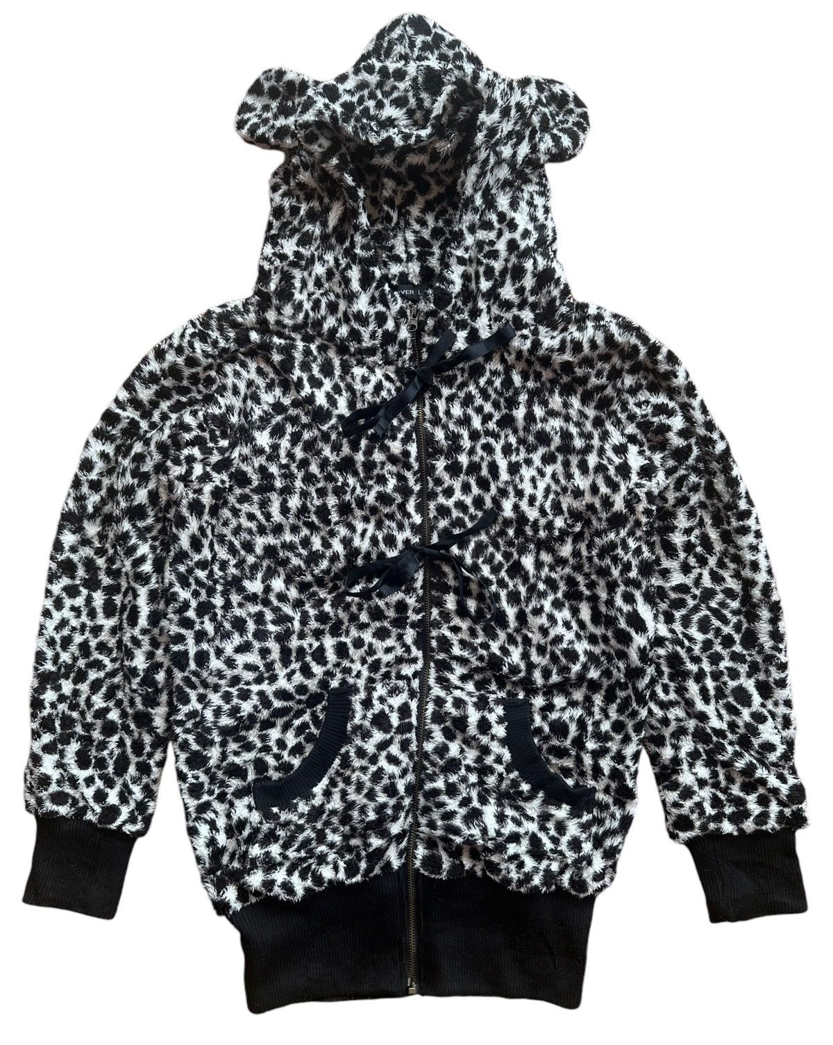 Issey Miyake RARE‼️Issey Miyake Over Lap Ear Bear Leopard Hoodie Jacket Size US S / EU 44-46 / 1 - 2 Thumbnail