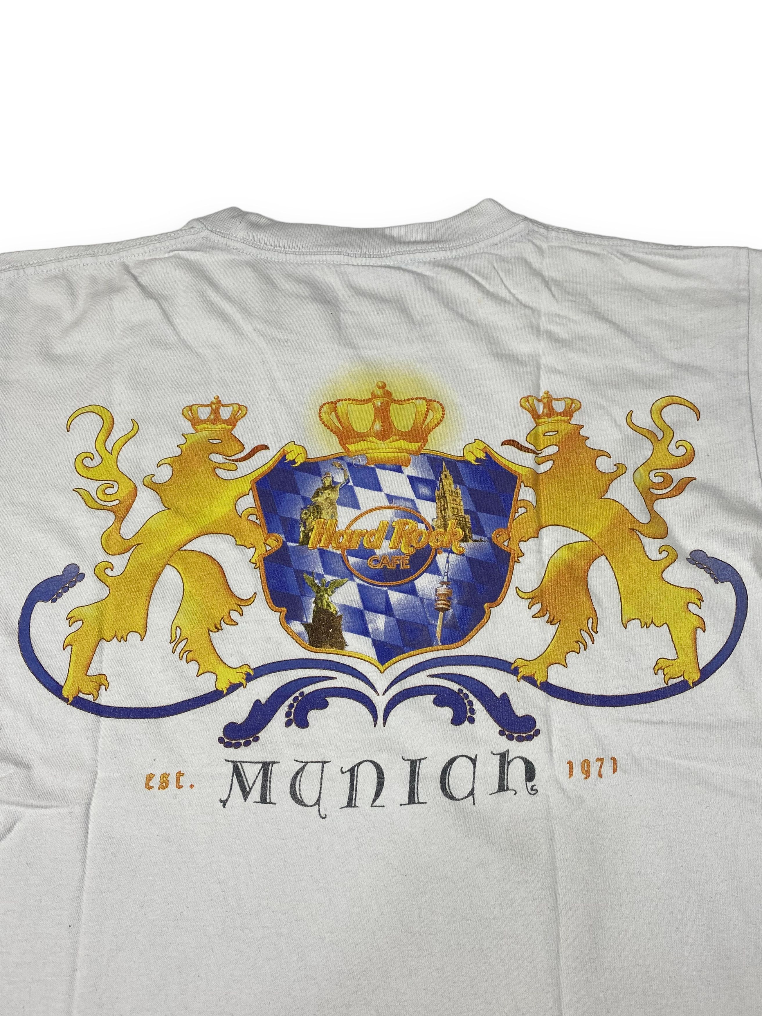 Hard Rock Cafe Vintage HARD ROCK Munich White T-Shirt Big Logo Y2k M585 Size US M / EU 48-50 / 2 - 8 Thumbnail