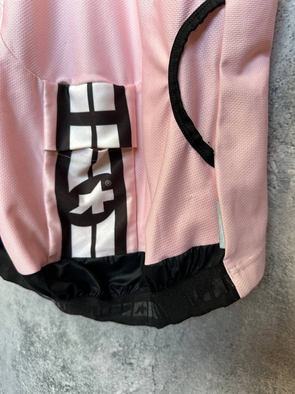 Other Assos Cycling Jersey Pink Black Full Zip Short Sleeve Lady Size XL / US 12-14 / IT 48-50 - 9 Thumbnail
