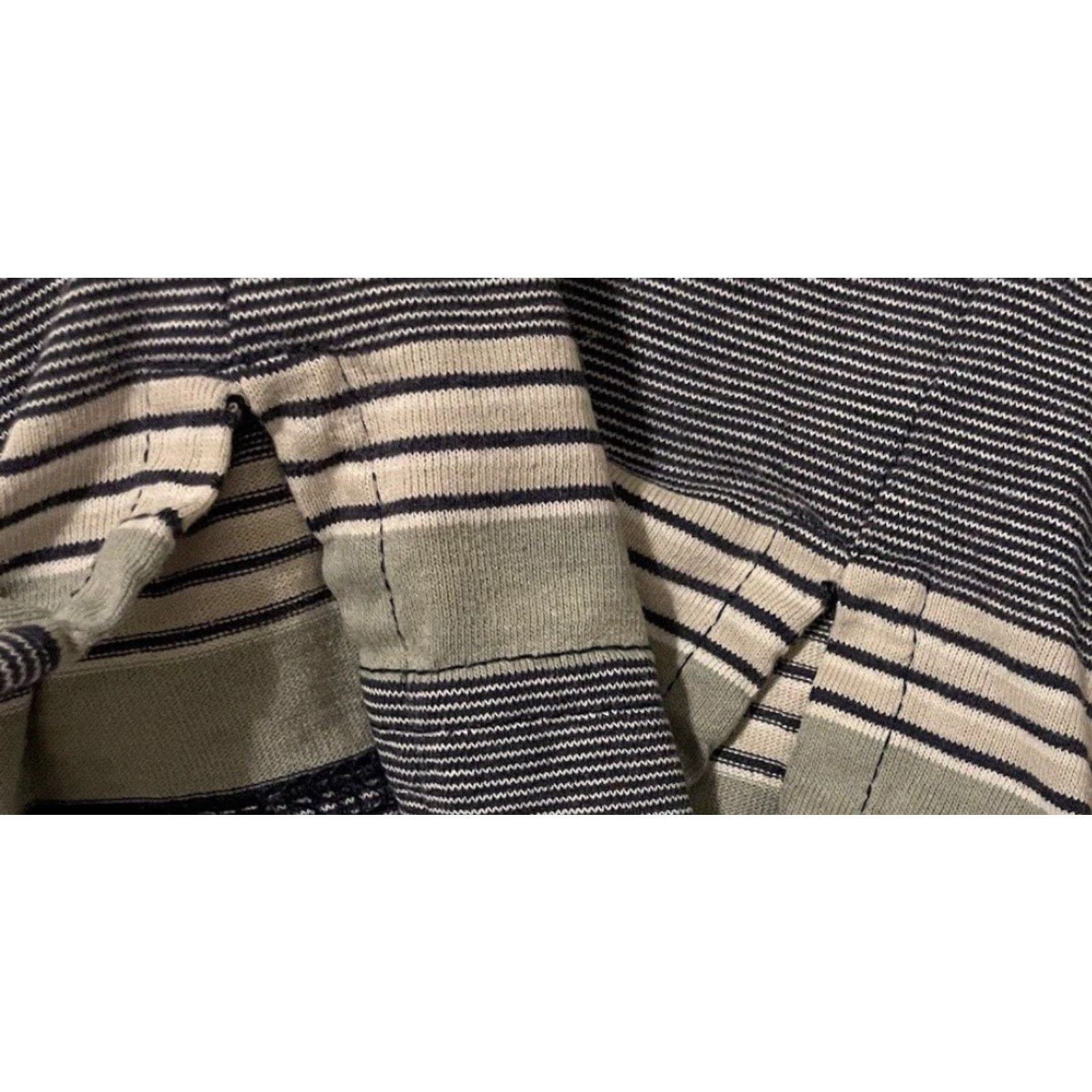 Vintage Vtg 80s 90s Faded Striped Polo Shirt L Blue AOP Surf Skate Grunge Vaporwave OP Men Rugby Short Sleeve Vintage Shirt Size US L / EU 52-54 / 3 - 2 Thumbnail