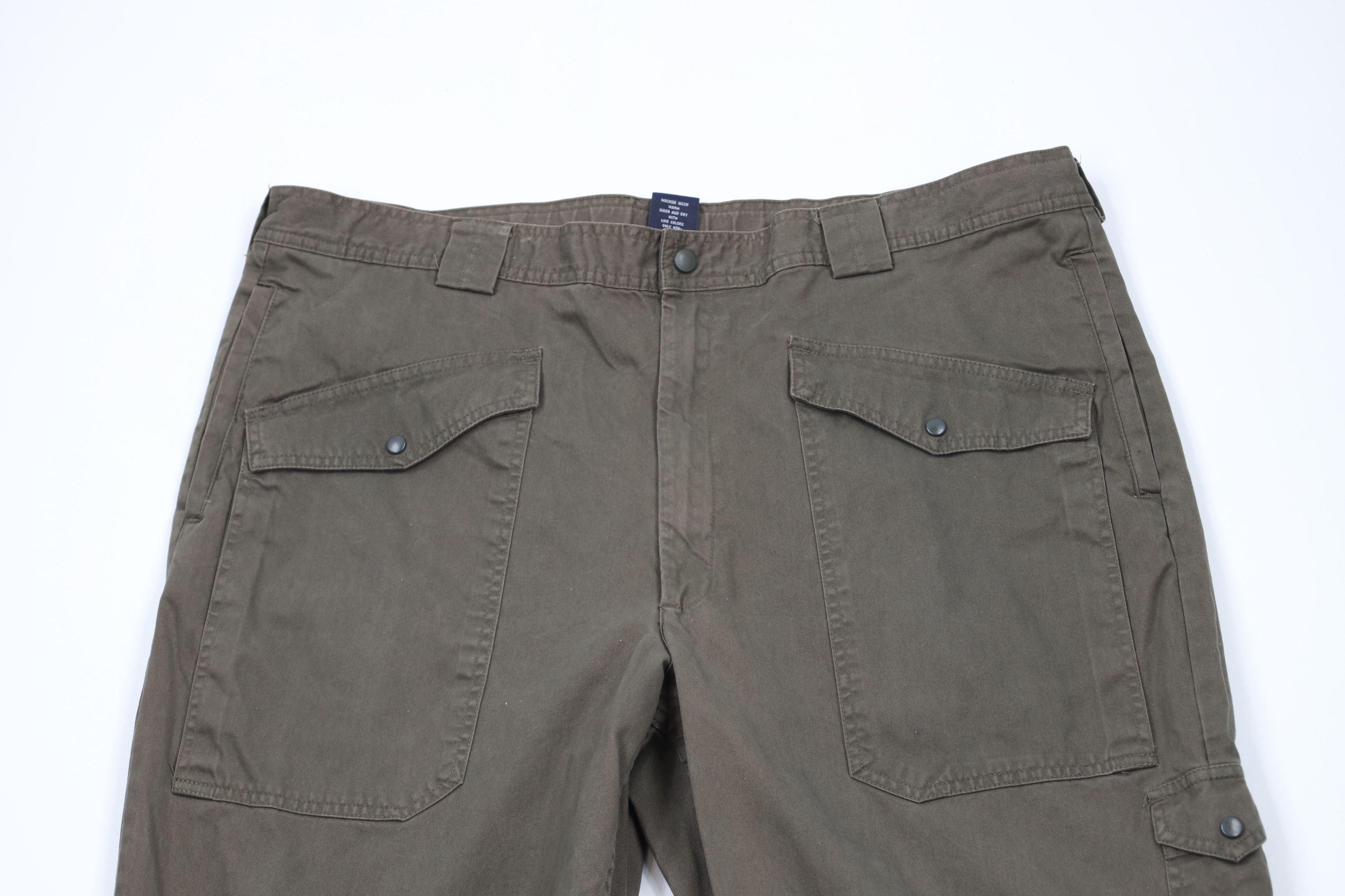 Gap × Vintage Vintage 90s Y2K Gap Wide Leg Big Pocket Cargo Pants Breen Size US 40 / EU 56 - 2 Thumbnail