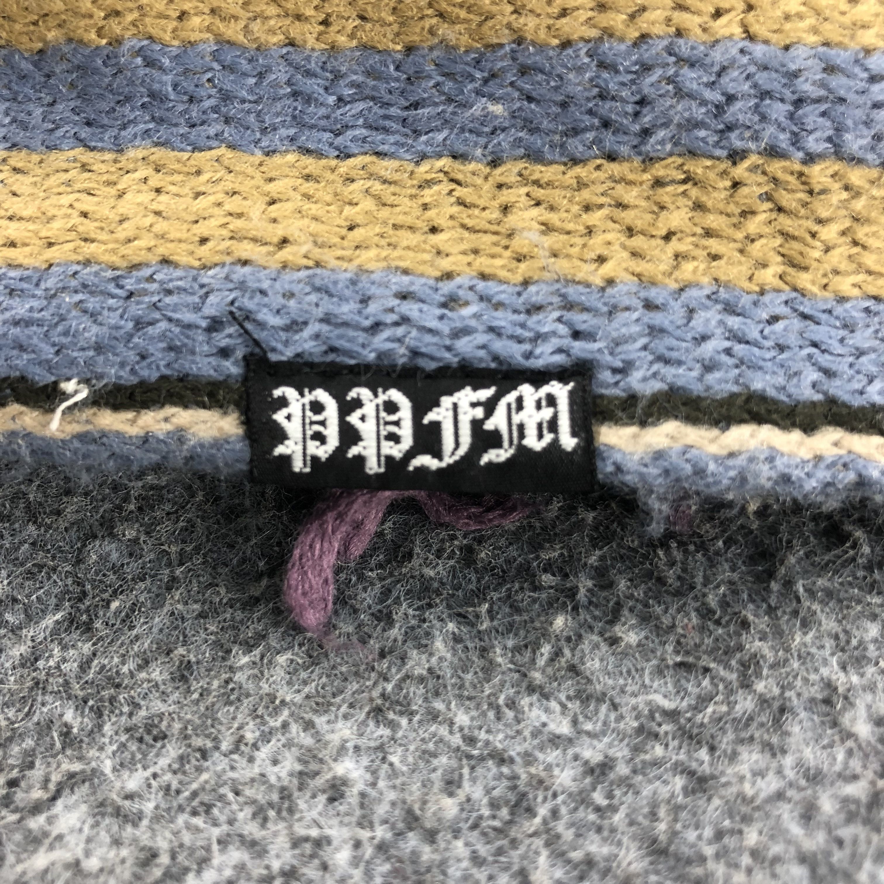 PPFM PPFM Colorful Stripes Scarf Muffler Wool V847 Size ONE SIZE - 4 Thumbnail