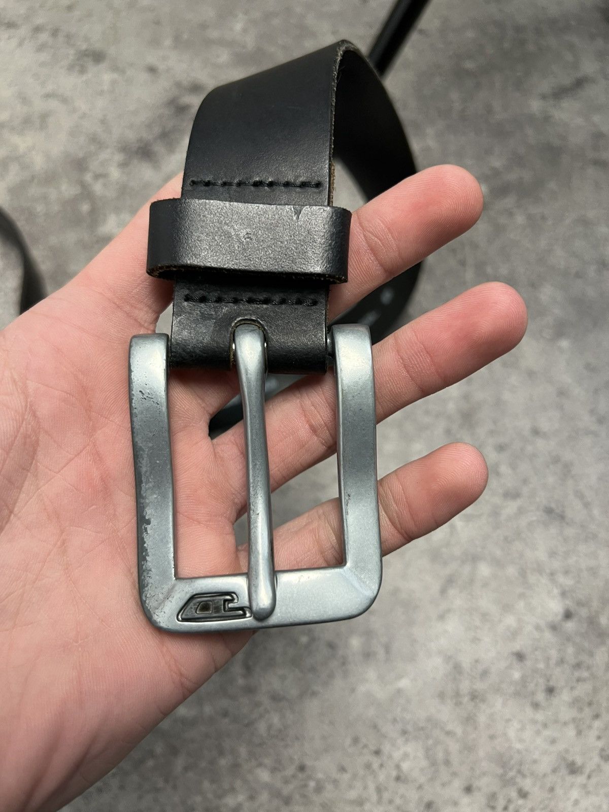 Diesel × Vintage Diesel Belt Leather Vintage Metal Logo Size ONE SIZE - 4 Thumbnail