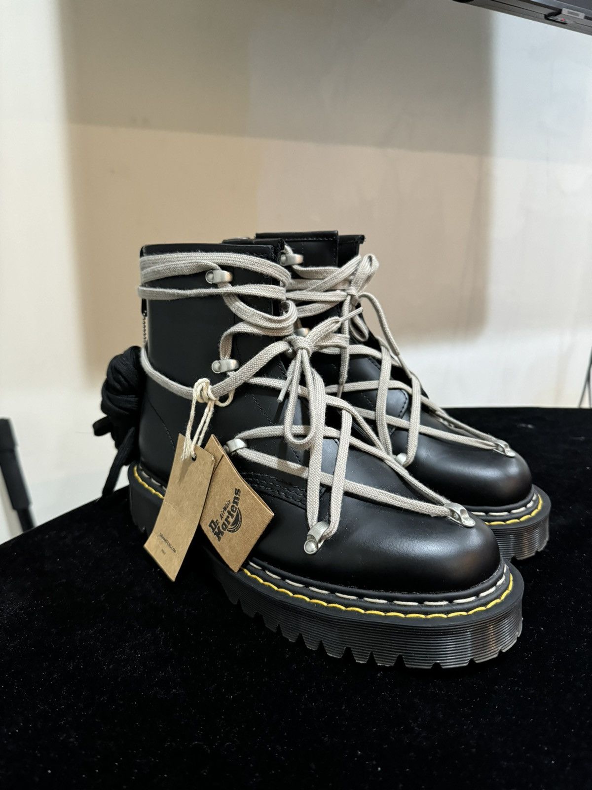 image of Dr Martens x Rick Owens Dr. Martens 1460 Lace Up Bex Boot in Black, Men's (Size 8)