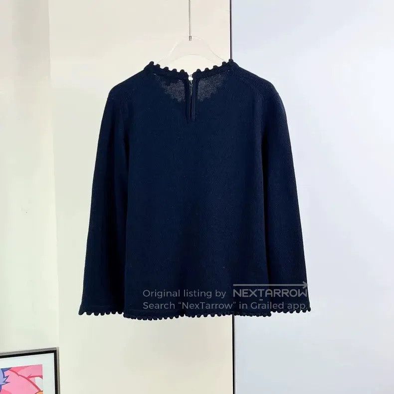 Chanel Chanel 18B dark blue knit coat Size XS / US 0-2 / IT 36-38 - 2 Thumbnail