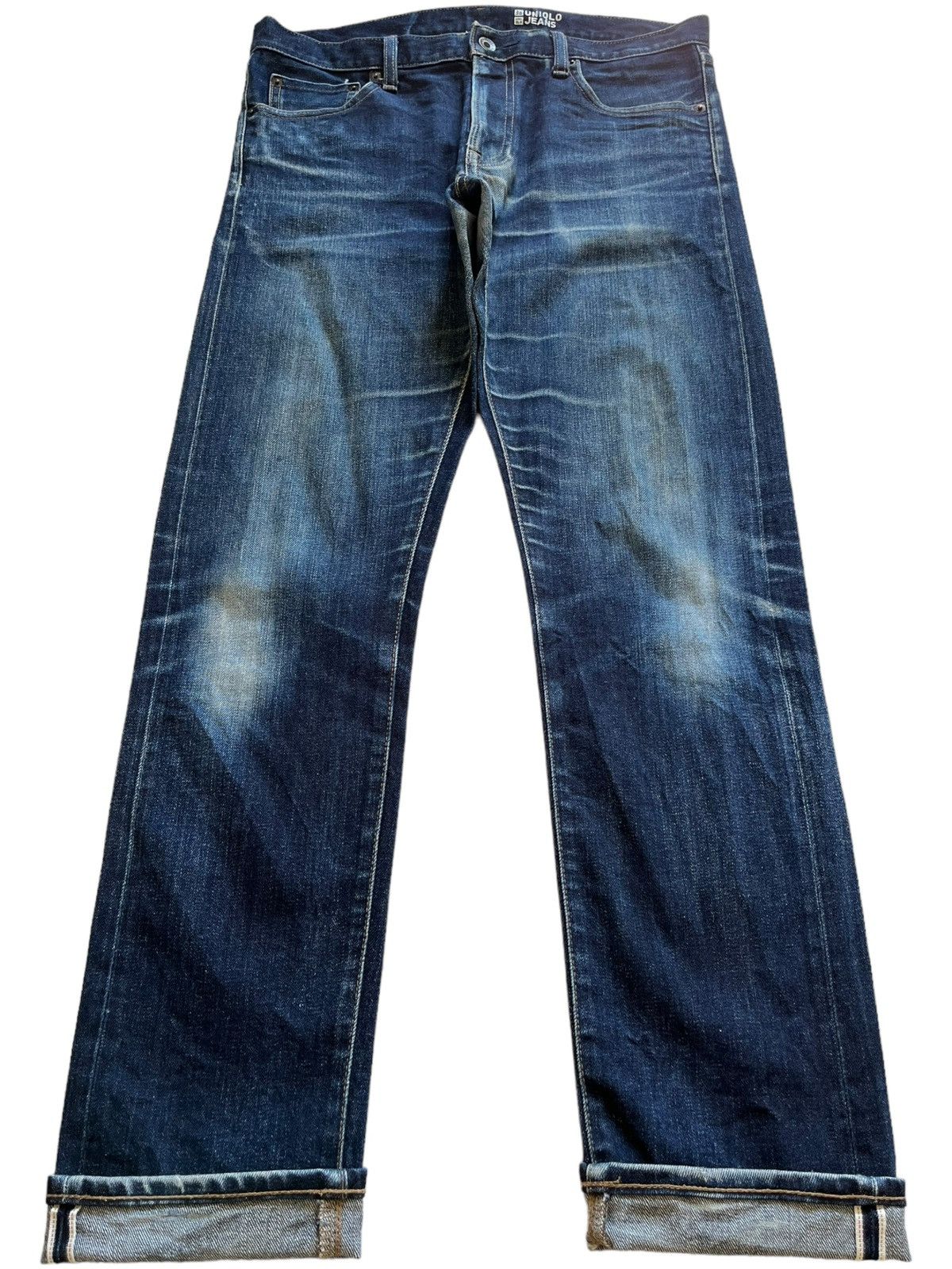 Uniqlo Double Denim Womens Vintage Japanese Uniqlo Selvedge Faded