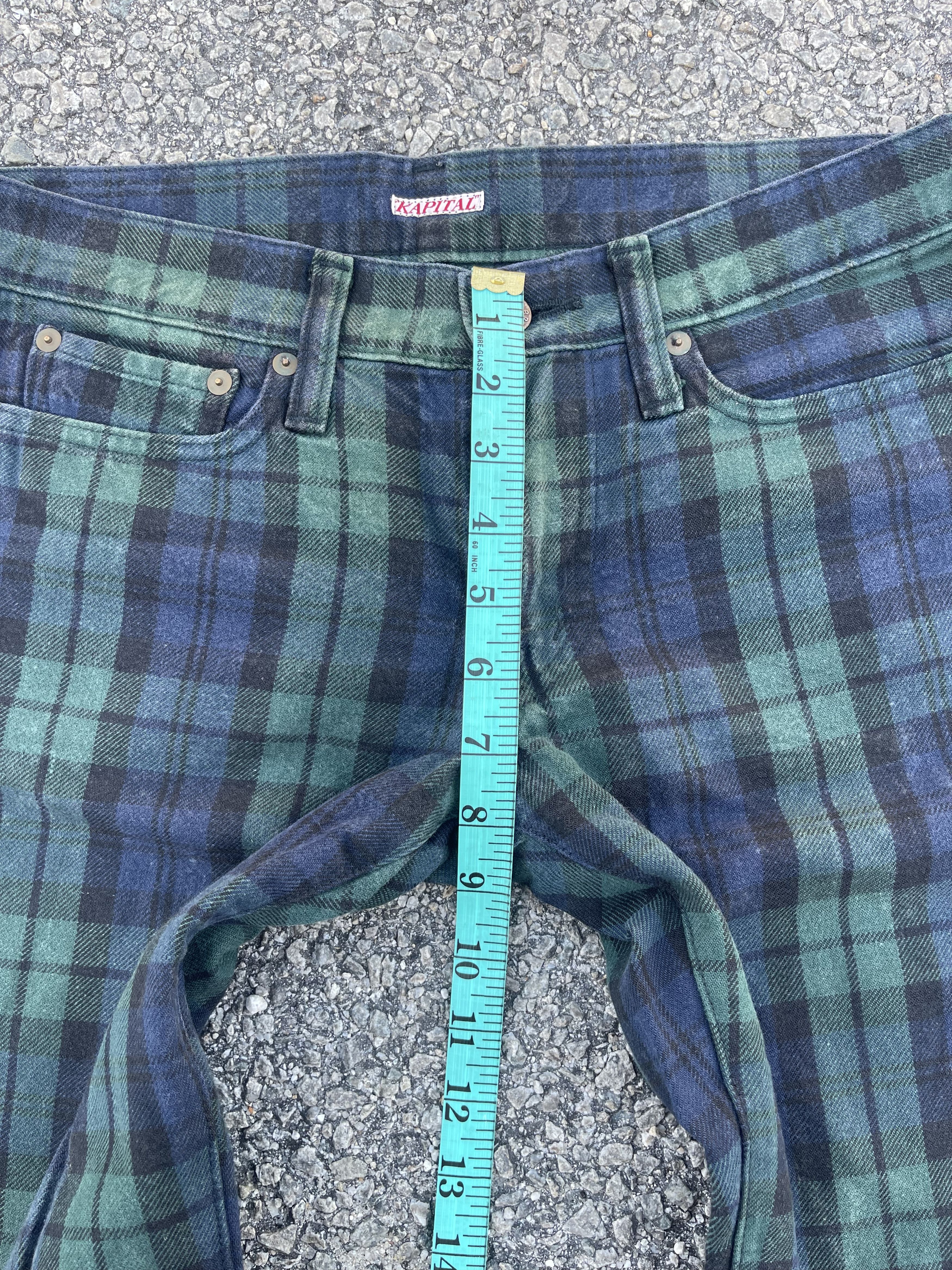 Kapital × Kapital Kountry Kapital Green Checkered XS Size US 28 / EU 44 - 5 Thumbnail