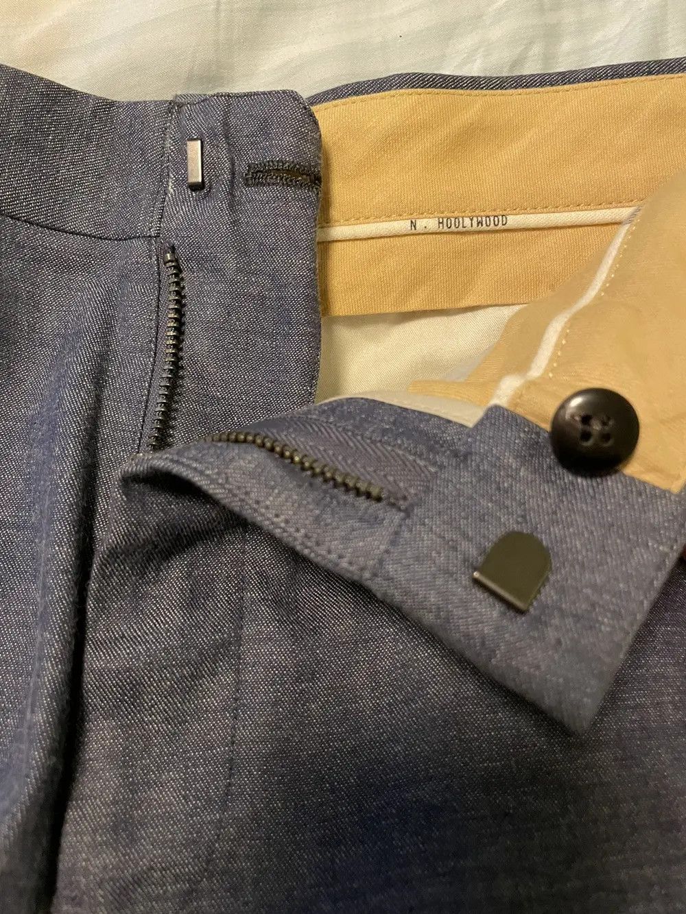 N.Hoolywood N. Hoolywood Blue Trouser Pants Size US 32 / EU 48 - 2 Thumbnail