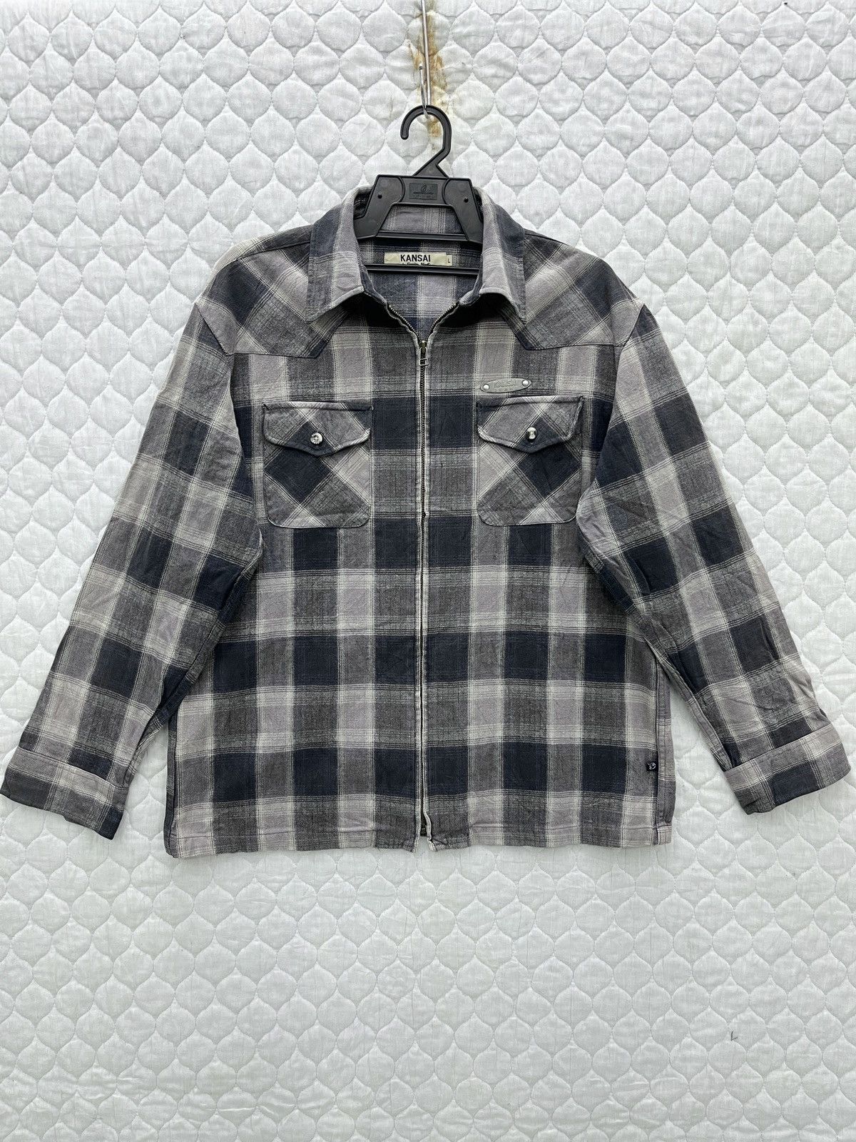Kansai Yamamoto 🔥🔥🔥VTG KANSAI JEANS ZIPPER SHIRTS Size US M / EU 48-50 / 2 - 1 Thumbnail