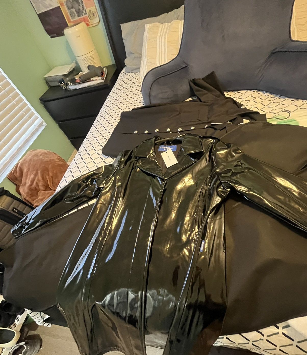 Anton Belinskiy × Designer Black Vinyl Coat Size US S / EU 44-46 / 1 - 8 Thumbnail