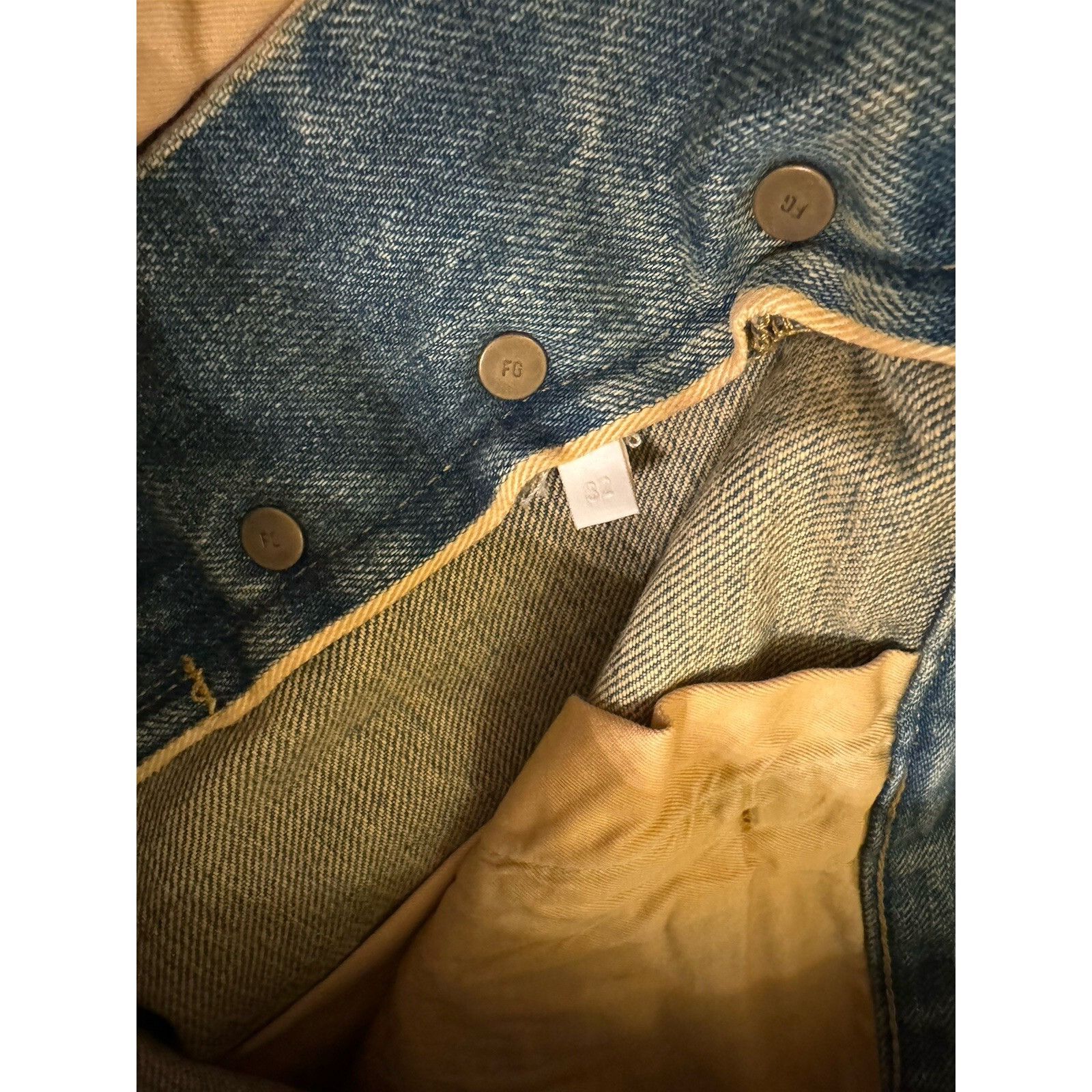 Ermenegildo Zegna × Fear of God Fear Of God x Ermenegildo Zegna Denim Jeans Light Blue 32 Size US 32 / EU 48 - 7 Thumbnail