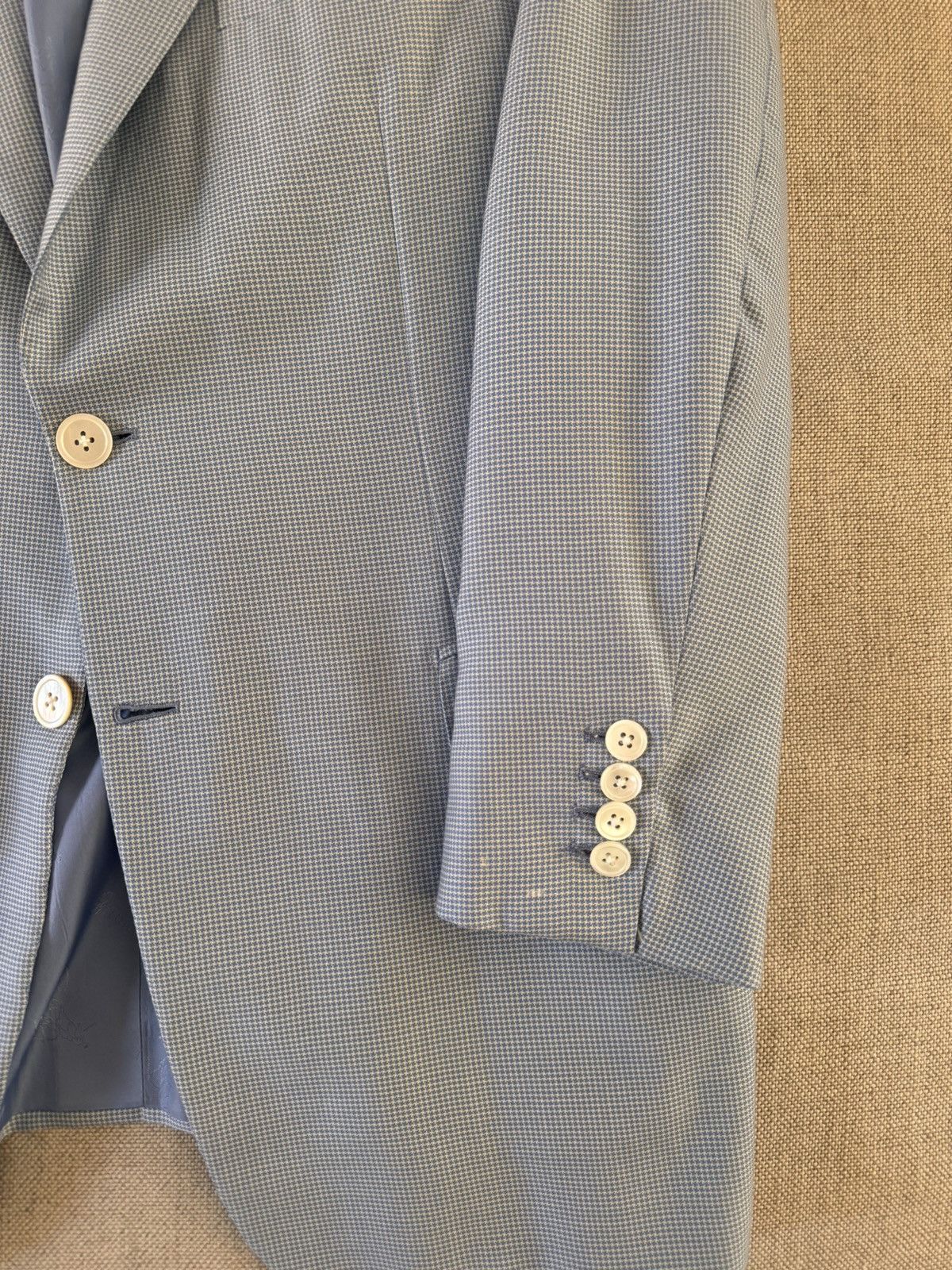 Brioni Mini Check Cashmere & Silk Jacket Size 42R - 2 Thumbnail