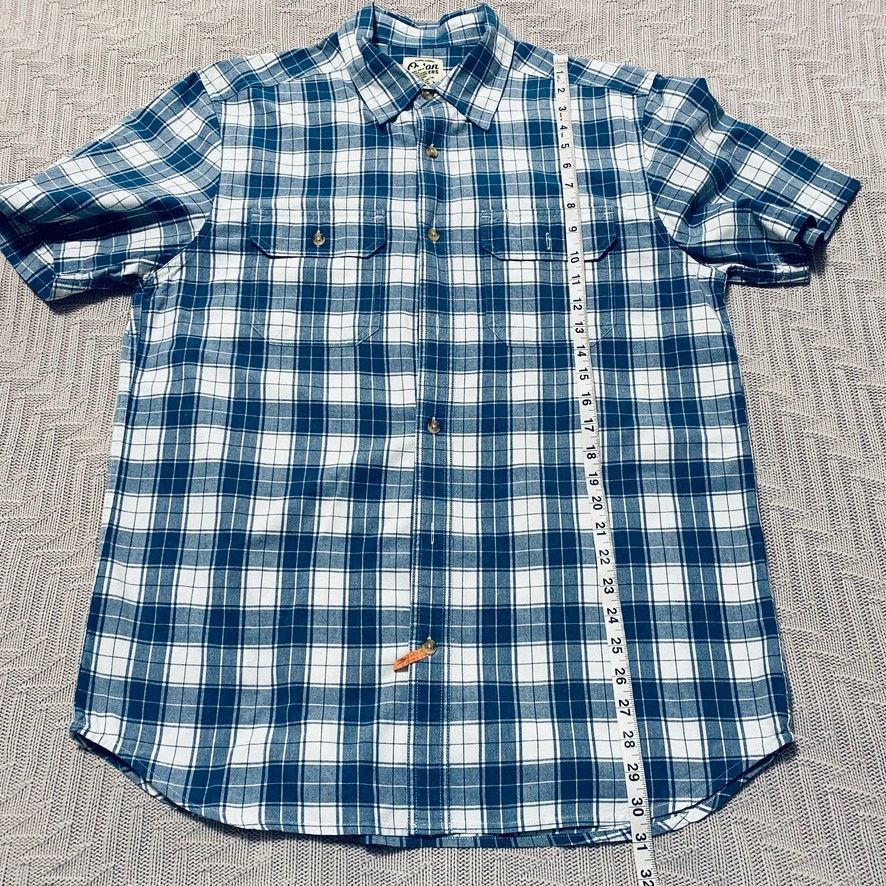 Vintage Orton blue plaid short sleeve button down Size US L / EU 52-54 / 3 - 6 Thumbnail