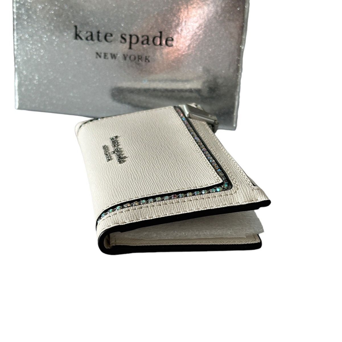 Kate Spade Kate Spade morgan crystal Inlay Small Slim Bifold wallet Size ONE SIZE - 6 Thumbnail