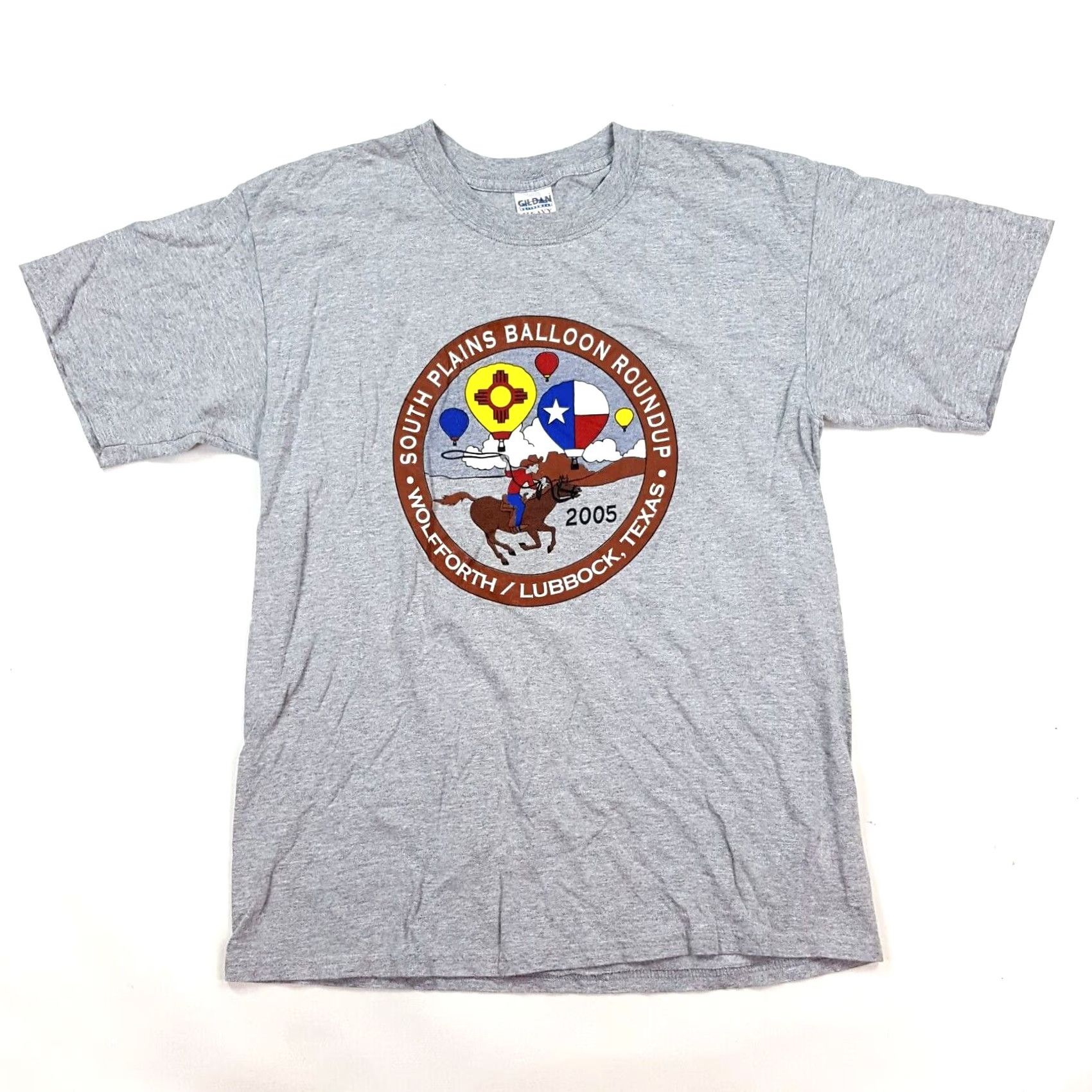 Gildan VINTAGE Y2K Cowboy Western T Shirt Gray Size L Gildan Short Sleeve Crew Neck Men XL? Size US L / EU 52-54 / 3 - 2 Thumbnail