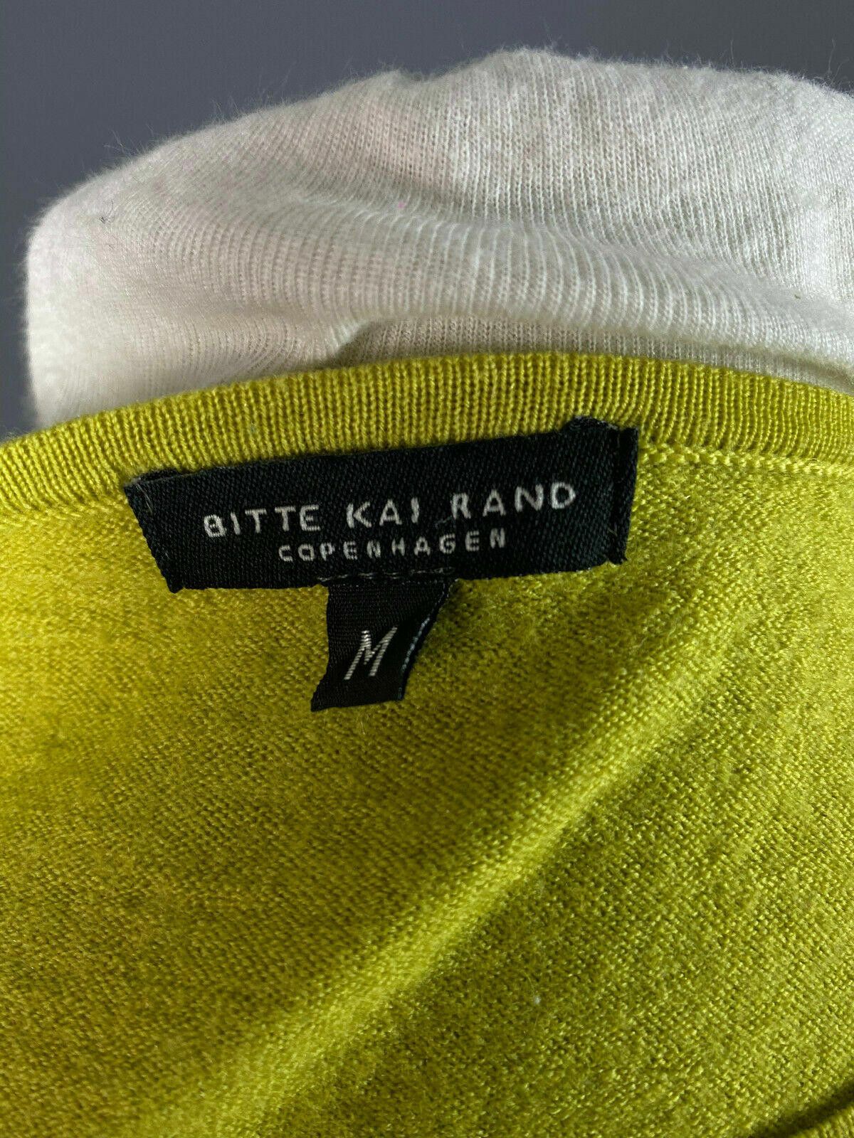Designer Ladies Bitte Kai Rand Yellow Wool Crew Neck Sweater Size M Size M / US 6-8 / IT 42-44 - 8 Thumbnail