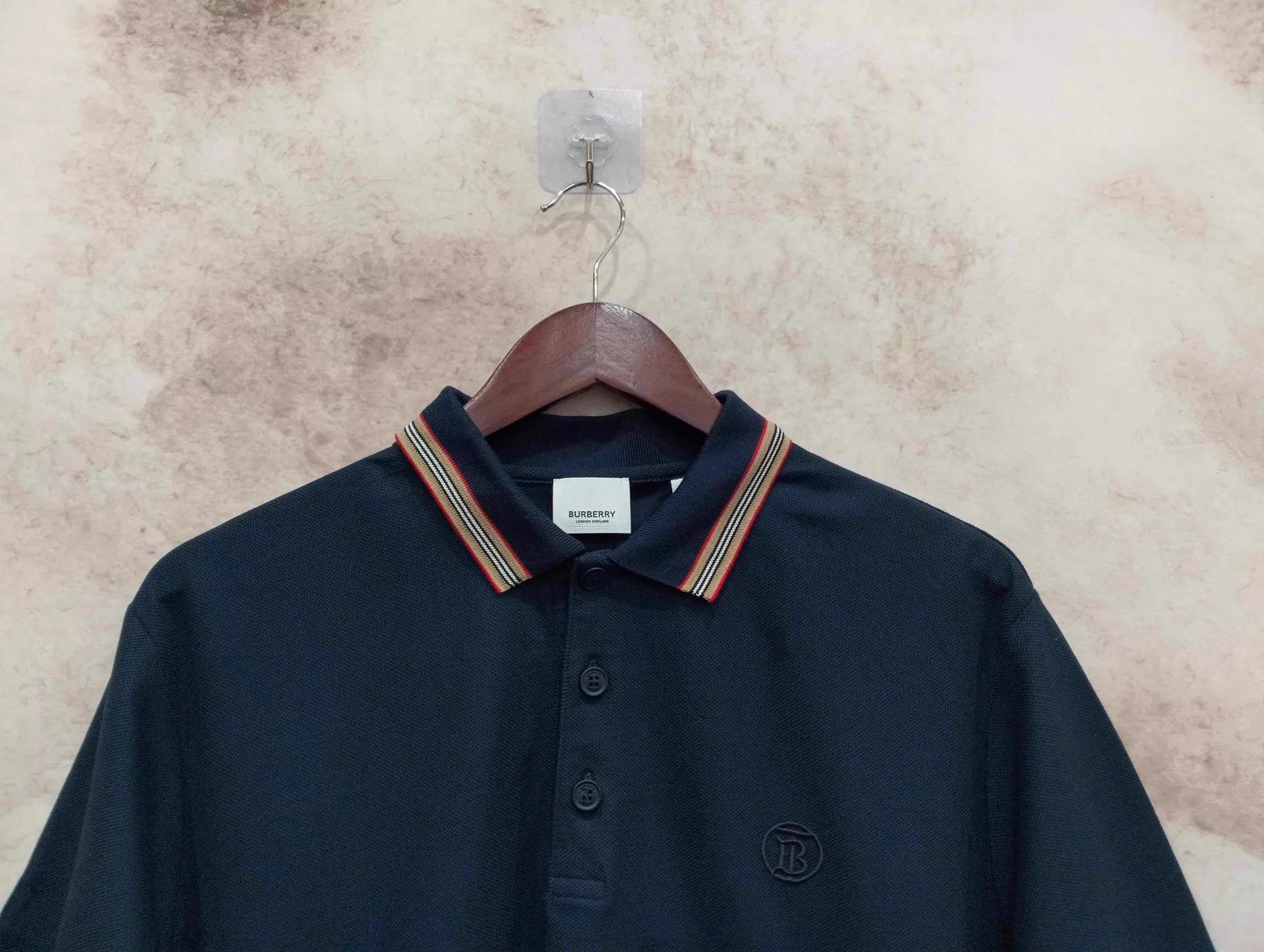 Burberry Burberry Striped Logo Short Sleeve Polo XL 95 New Size US XL / EU 56 / 4 - 3 Thumbnail