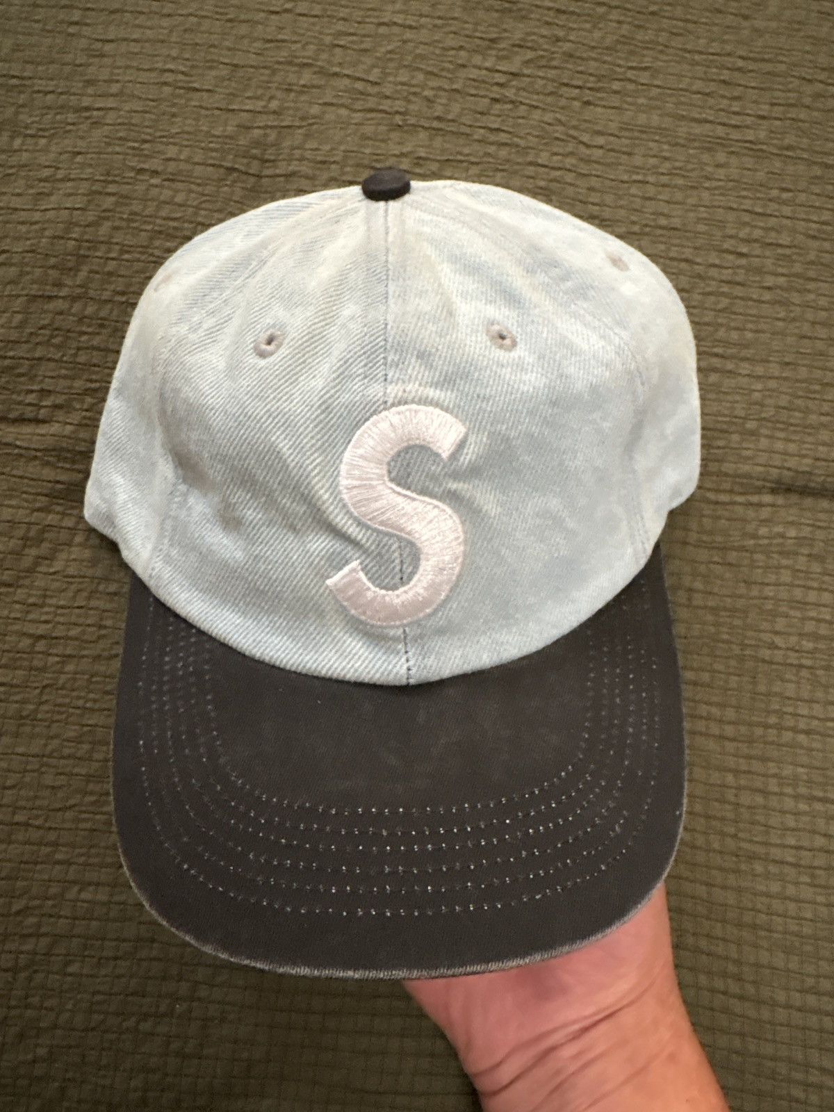 Supreme Supreme pigment coated 2 tone s logo 6 panel blue navy Size ONE SIZE - 1 Thumbnail