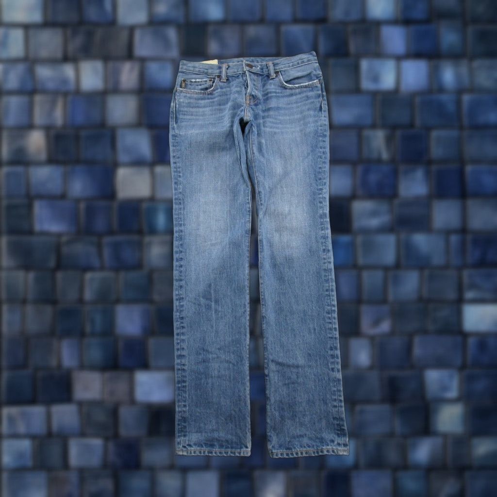 Abercrombie & Fitch Abercrombie & Fitch Skinny Fit Button Fly Denim Jeans Mens Size 30x32 Blue 5-Pocket Design Stretch Size US 30 / EU 46 - 1 Thumbnail
