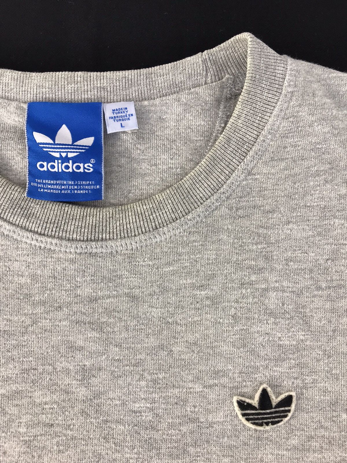 Adidas × Vintage Vintage Sweatshirt Adidas Logo Striped Design Style Size US M / EU 48-50 / 2 - 4 Thumbnail