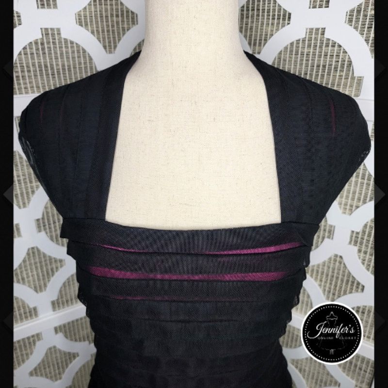 Adrianna Papell Adrianna Papell Sheer Illusion Body Con Bandage Dress Size M / US 6-8 / IT 42-44 - 2 Thumbnail