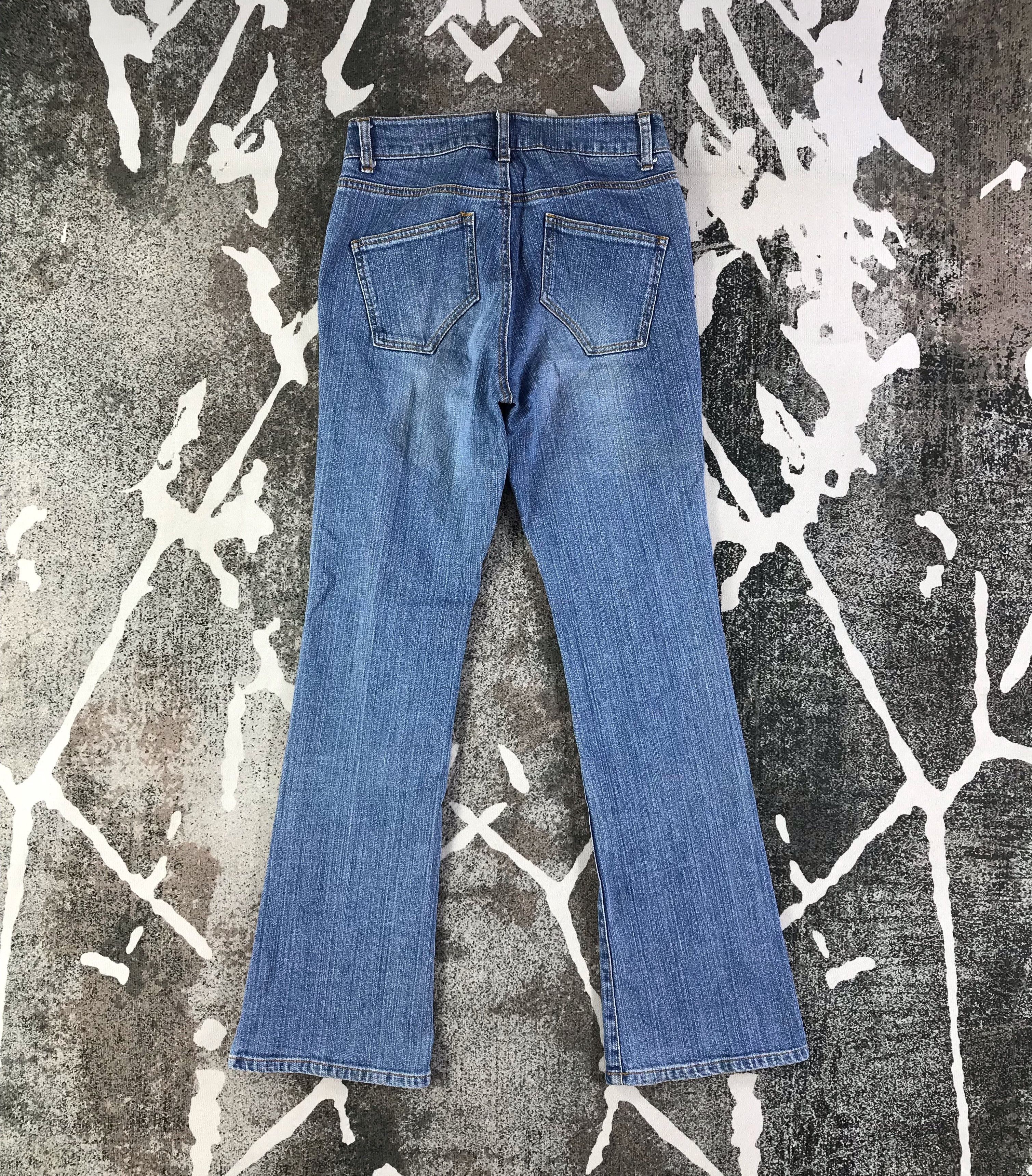 Japanese Brand Japanese Bush Pants Jeans Flare Denim KJ1537 Size 27" / US 4 / IT 40 - 2 Thumbnail