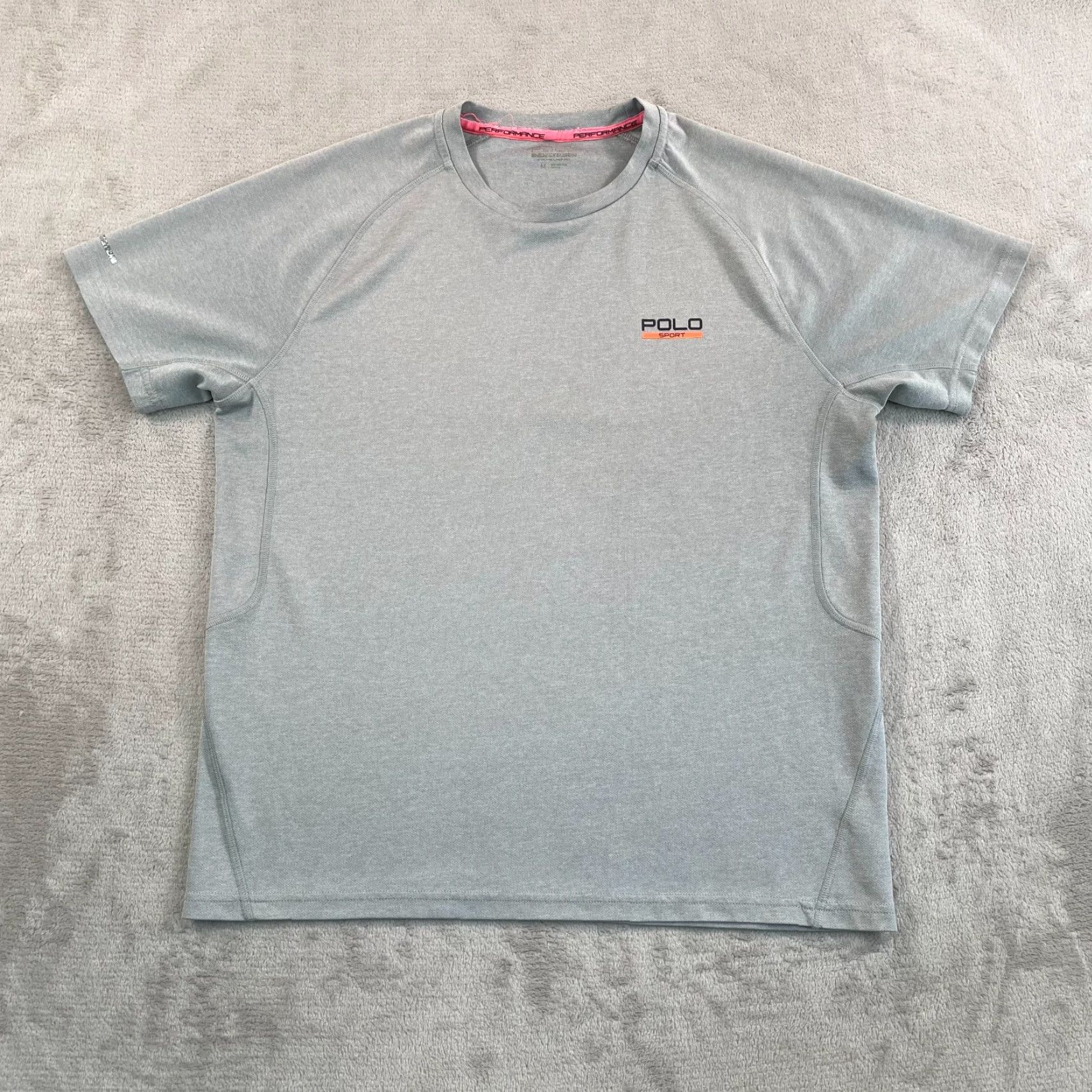 Vintage Polo Ralph Lauren Sport Performance T Shirt Men Medium Gray Chest Logo Wicking Size US M / EU 48-50 / 2 - 5 Thumbnail