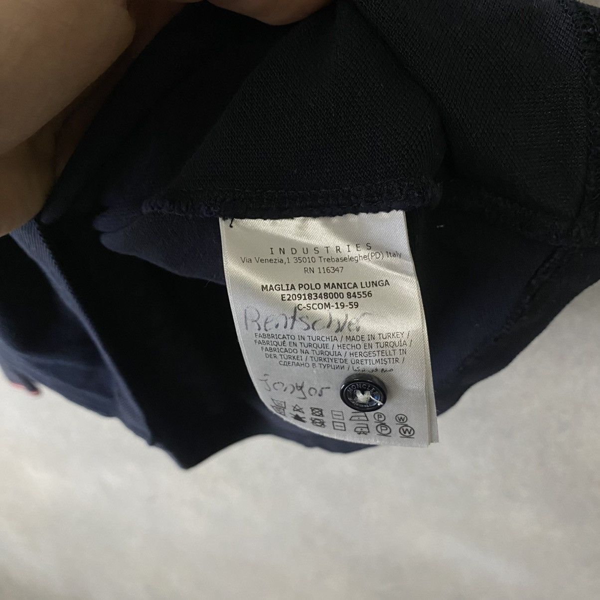 Moncler Moncler Polo Long Sleeve Luxury Size US XL / EU 56 / 4 - 10 Thumbnail