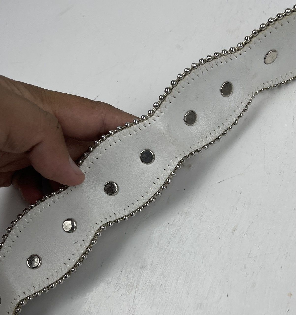 Japanese Brand rare design studded belt tc39 Size 34 - 10 Thumbnail