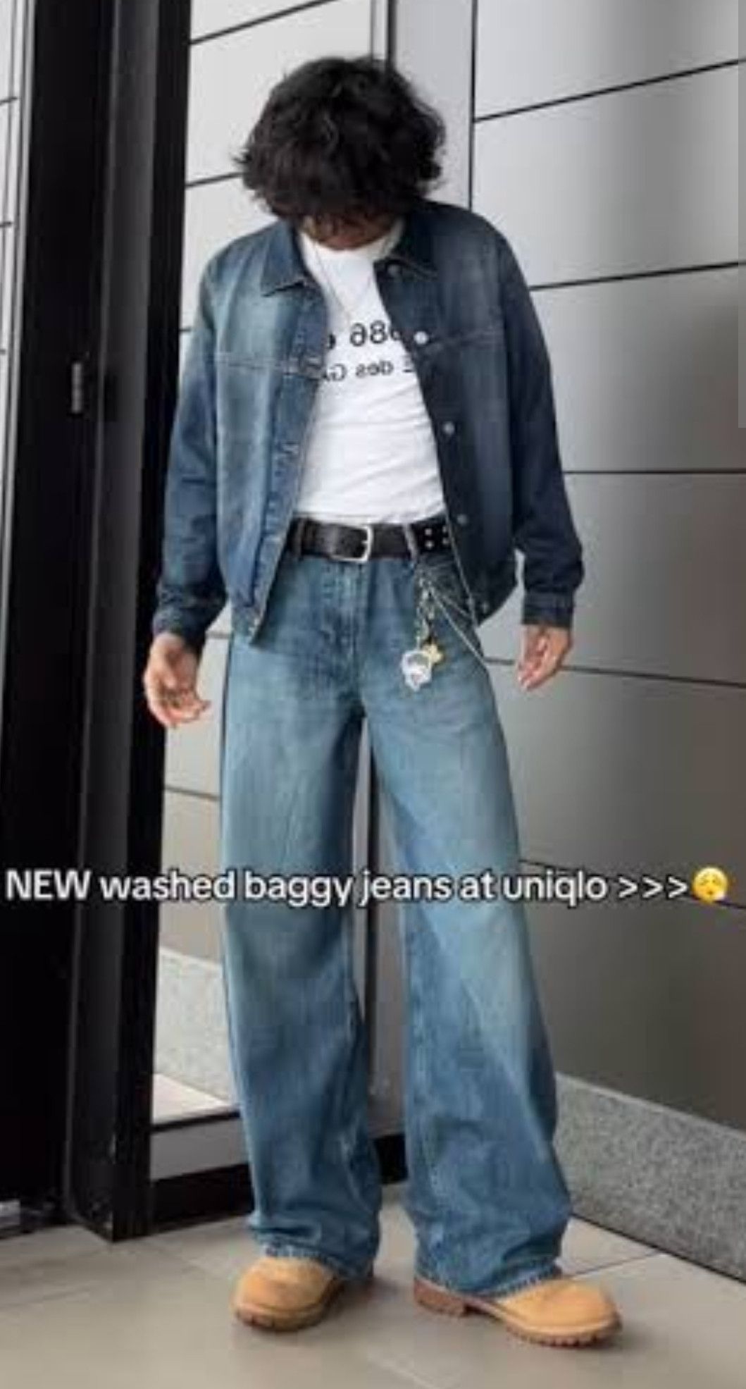 Christophe Lemaire Uniqlo Lemaire Baggy Wide Leg Denim Jeans Size US 32 / EU 48 - 10 Thumbnail