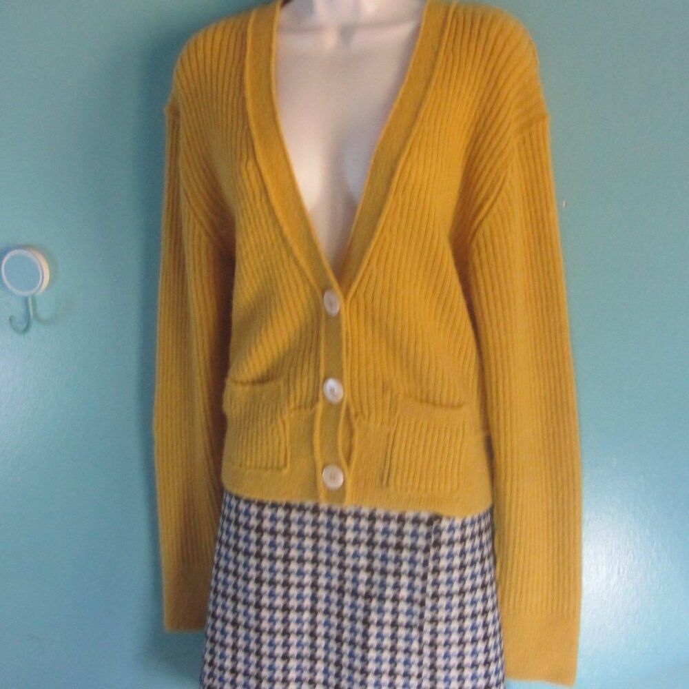 Free People Free People Womens Size L V-Neck Ribbed Button Up Mimosa Mus Size L / US 10 / IT 46 - 14 Thumbnail