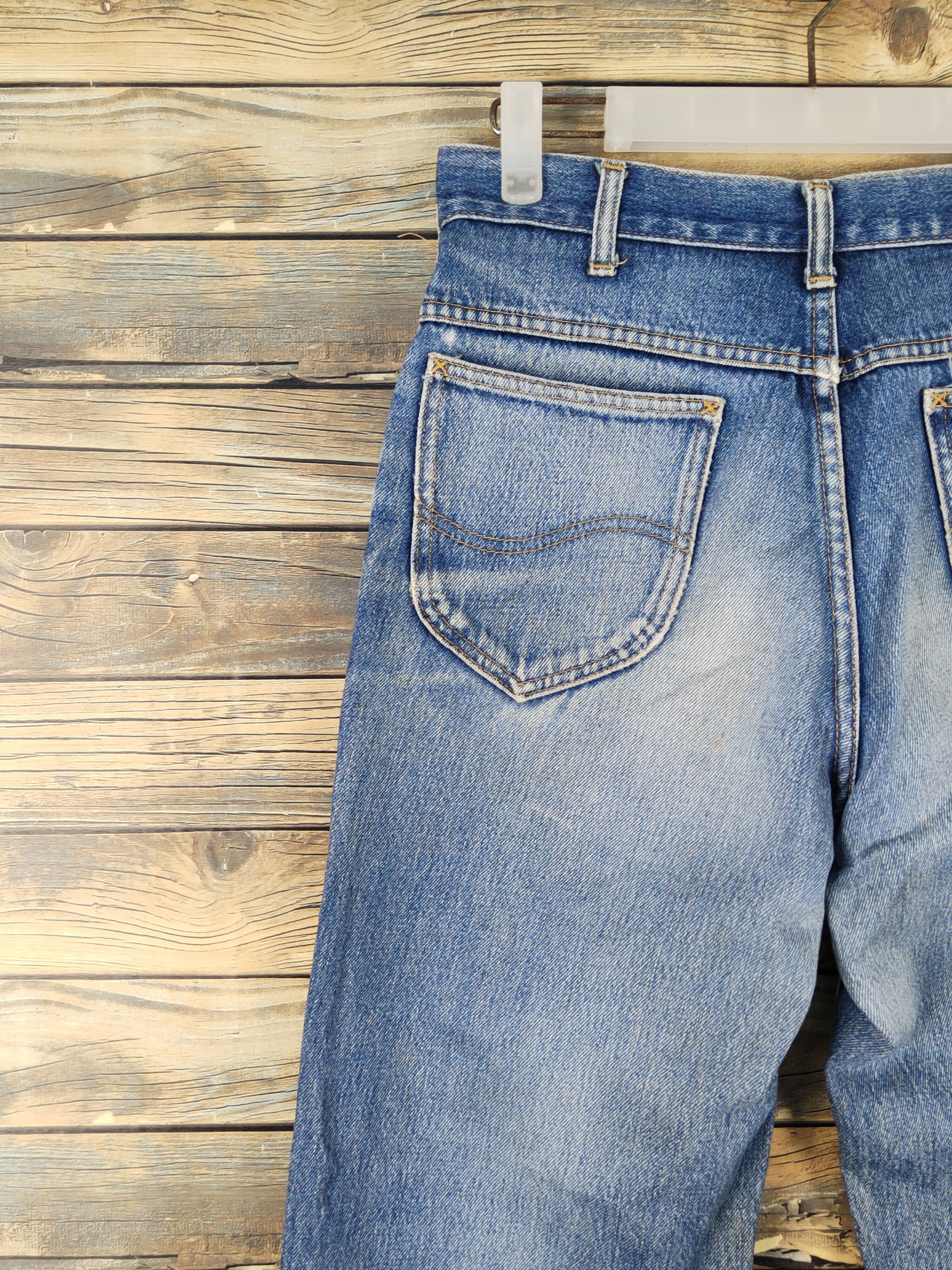 Lee Lee Blue Distressed Ripped vintage denim Jeans #W1497 Size US 29 - 8 Thumbnail