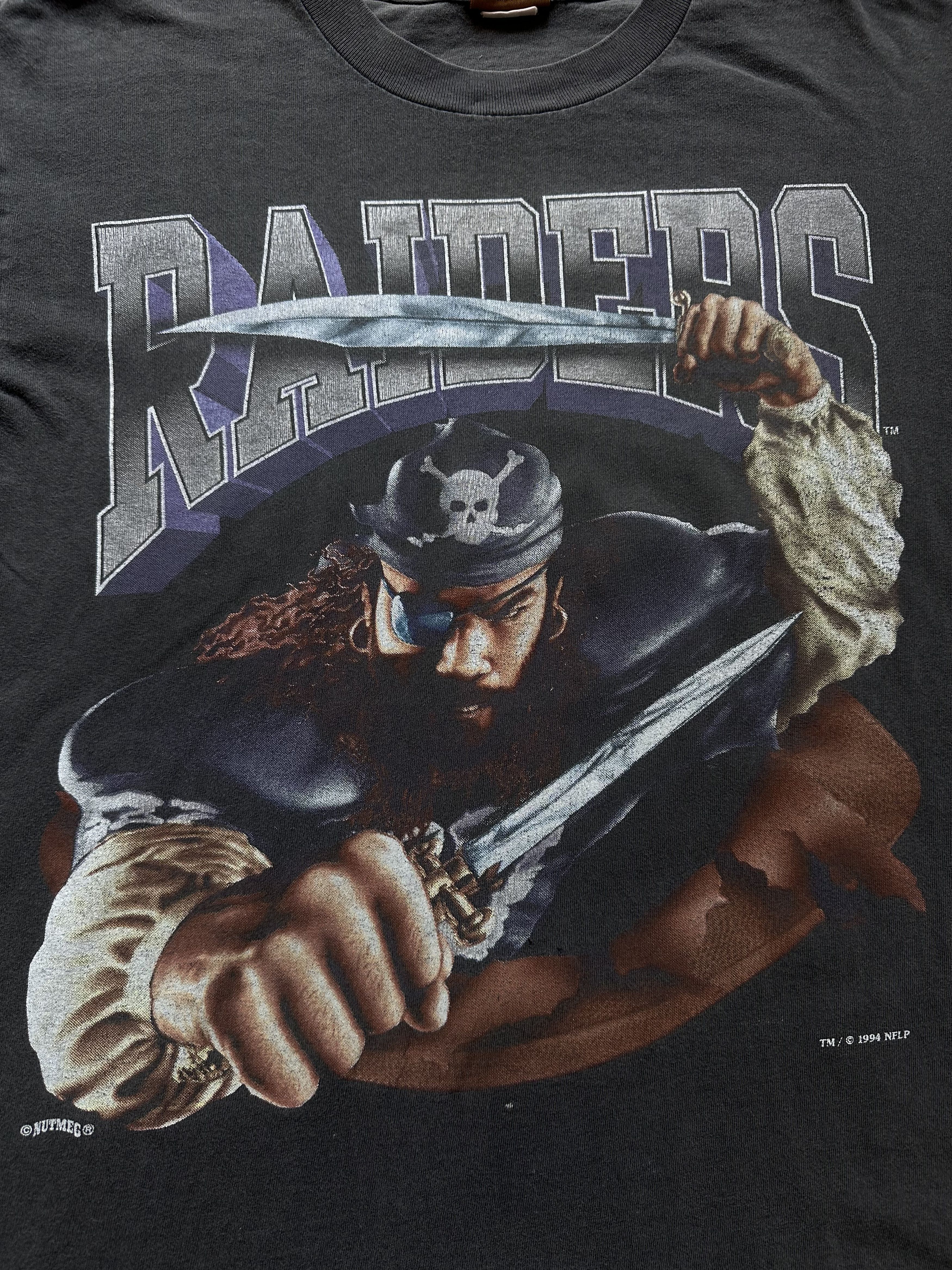 Nutmeg Nfl Raiders vintage t shirt 1994 Size US M / EU 48-50 / 2 - 3 Thumbnail