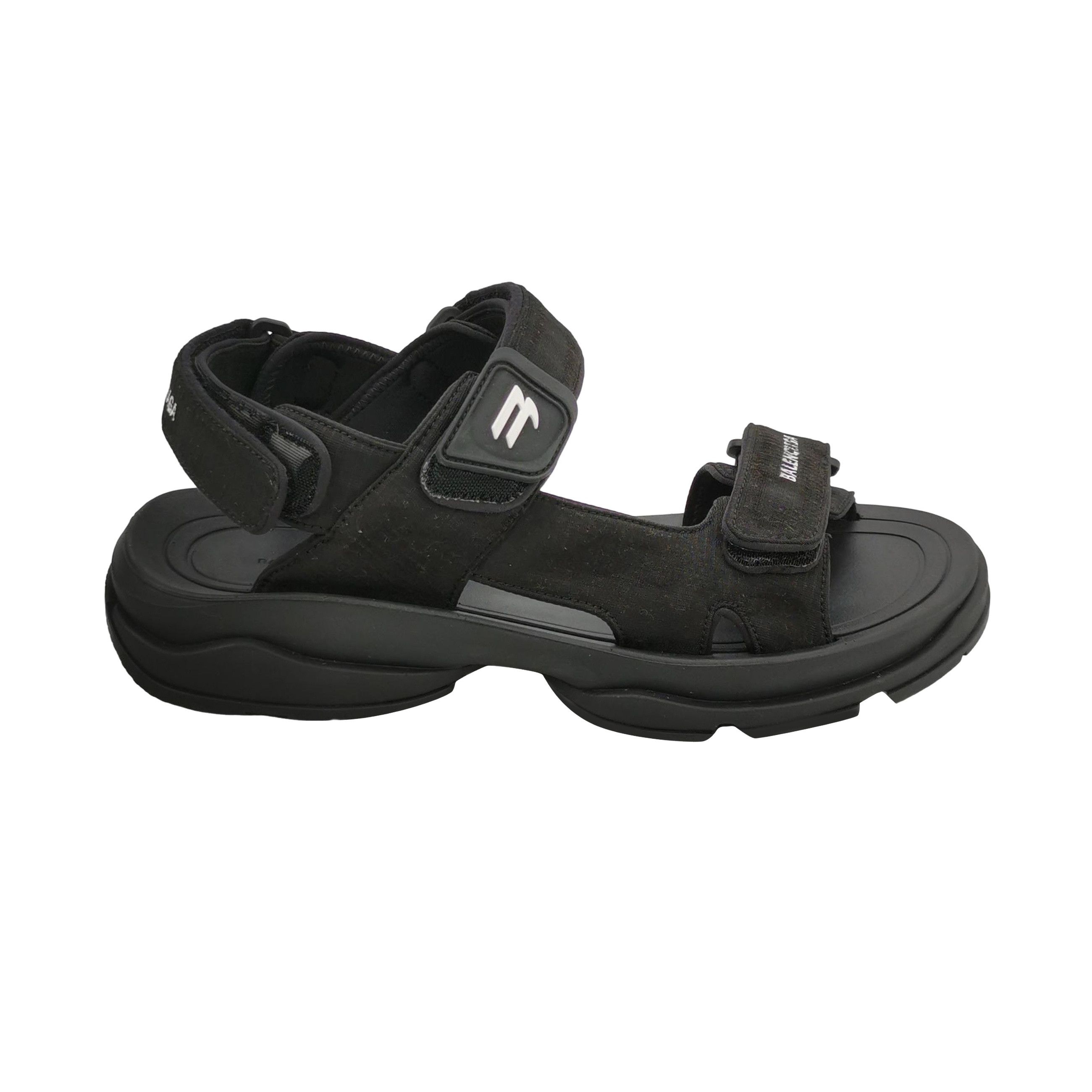 Balenciaga Balenciaga Tourist Logo Strap Sandals 43 Size US 10 / EU 43 - 1 Thumbnail