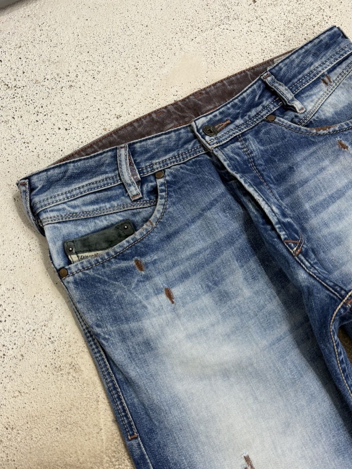 Diesel Distressed Diesel Industry IAKOP Slim Unisex Denim Pants Size US 30 / EU 46 - 6 Thumbnail