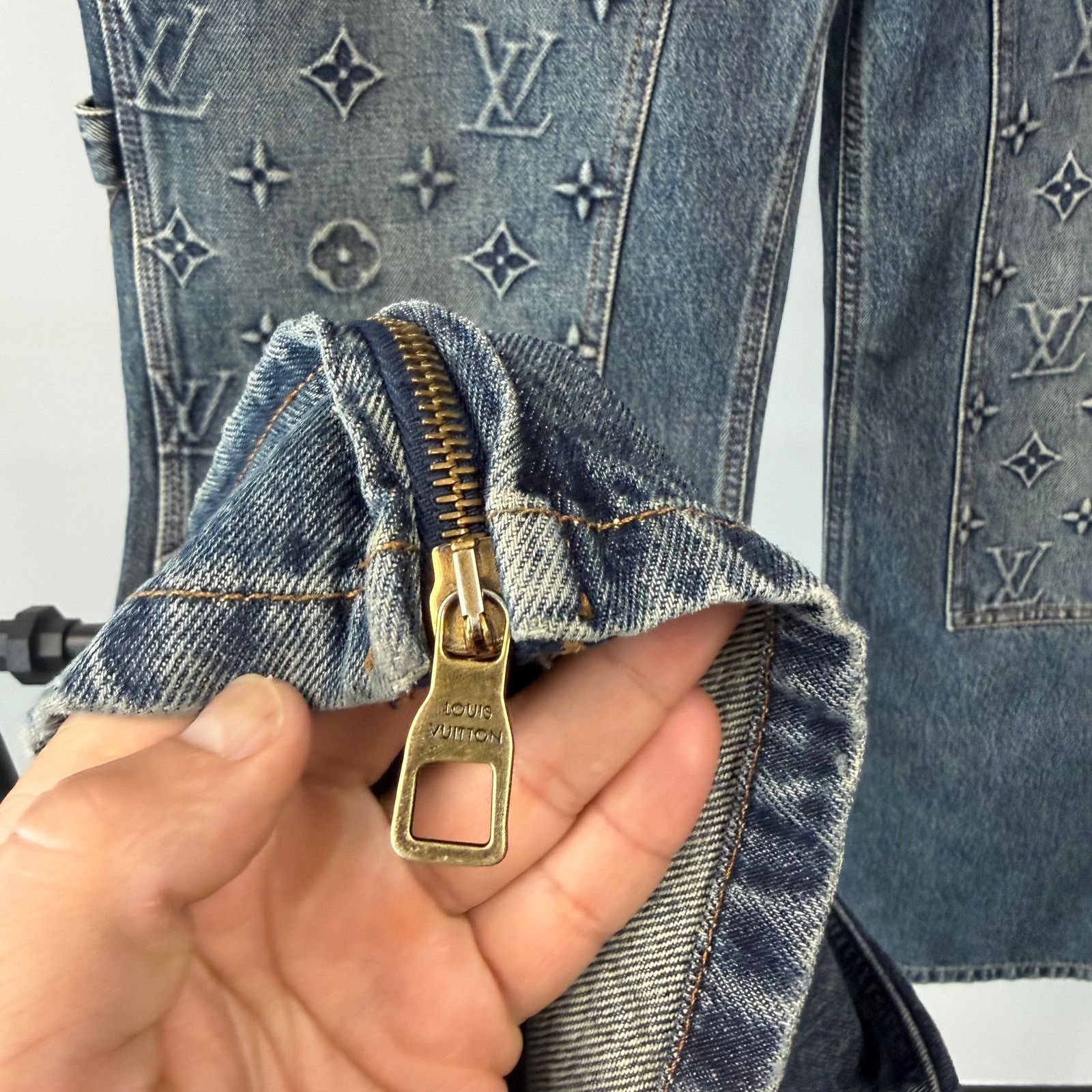 Louis Vuitton Louis Vuitton Monogra Double Knee Carpenter Denim - 36 Size US 36 / EU 52 - 6 Thumbnail