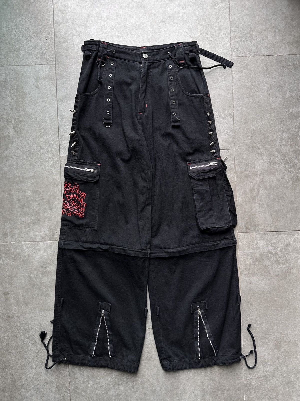 CARNIVAL DAMAGE “TRANSFORMER” PANTS & SHORTS PUNK CARGO Y2K
