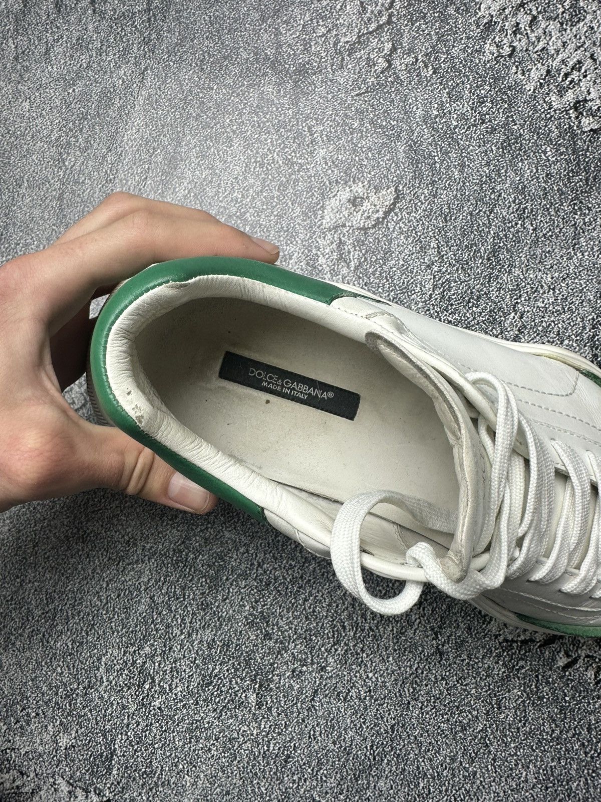 Dolce & Gabbana DOLCE & GABBANA Daymaster Sneakers Unisex White Green Size US 6.5 / EU 39-40 - 13 Thumbnail