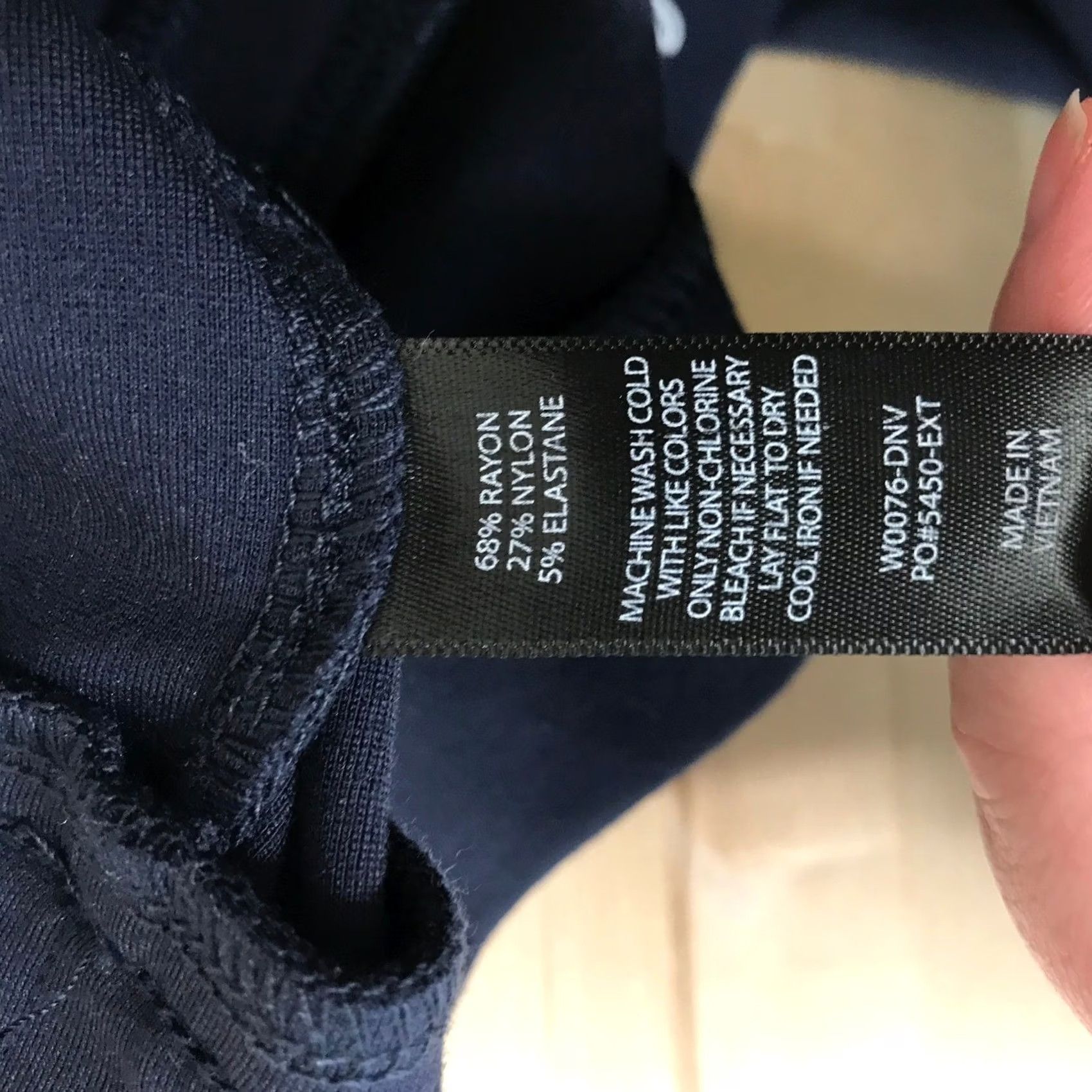 Vintage VINTAGE Betabrand Dress Pant Yoga Pants Womens M Navy Blue Straight Leg W0076-DNV Size 32" / US 10 / IT 46 - 8 Thumbnail