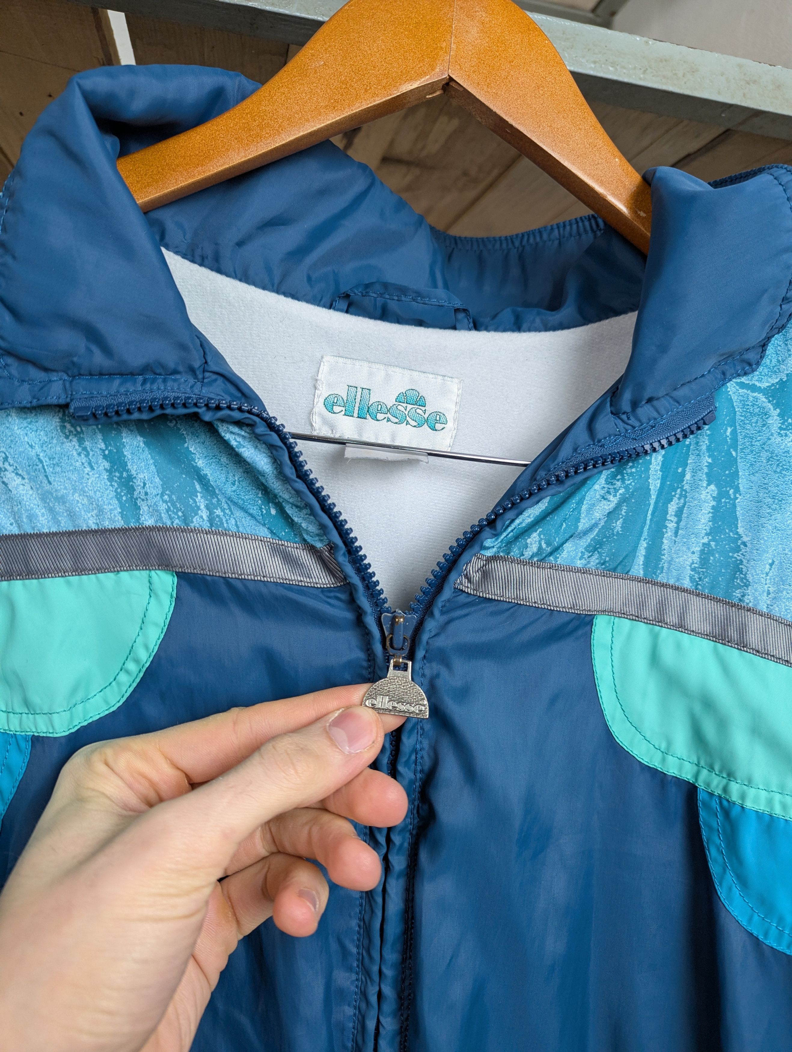 Ellesse × Vintage Rare Vintage Ellesse Windbreaker 80s Retro Oversized Size L Size US L / EU 52-54 / 3 - 8 Thumbnail