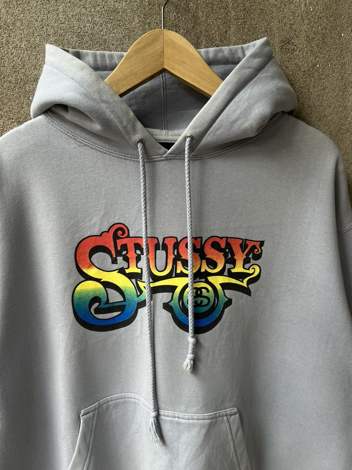 Stussy Vintage 2000s stussy hoodie rasta Size US L / EU 52-54 / 3 - 5 Thumbnail