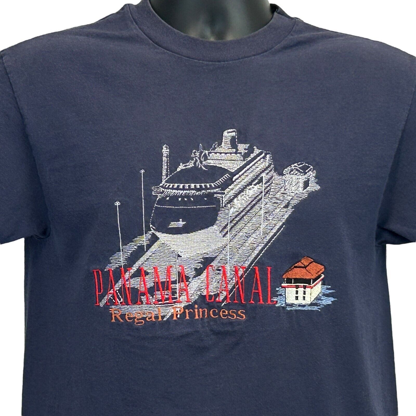 Anvil Vintage Panama Canal Regal Princess Cruises T Shirt S Small Size US S / EU 44-46 / 1 - 1 Thumbnail