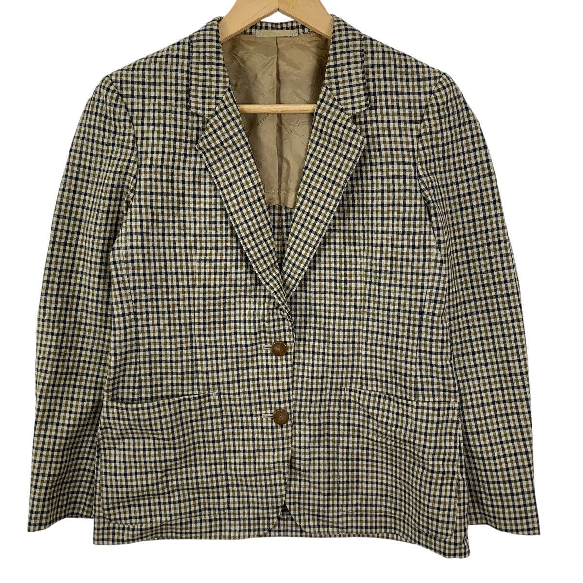 Aquascutum Vintage AQUASCUTUM LONDON Nova Checks Pattern Blazer Jacket Size S / US 4 / IT 40 - 5 Thumbnail