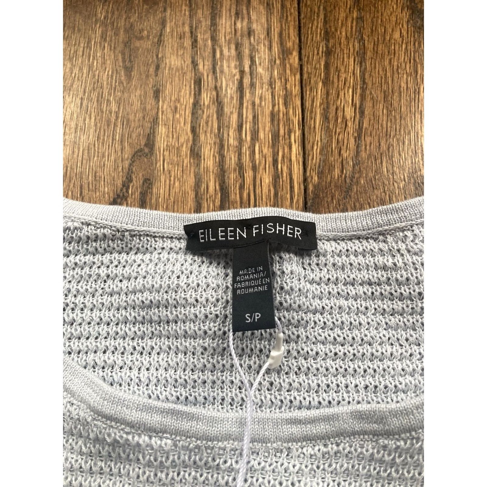 Eileen Fisher Eileen Fisher Tunic Shirt Womens Size S Linen Cotton Light Blue Knit Button Size S / US 4 / IT 40 - 3 Thumbnail