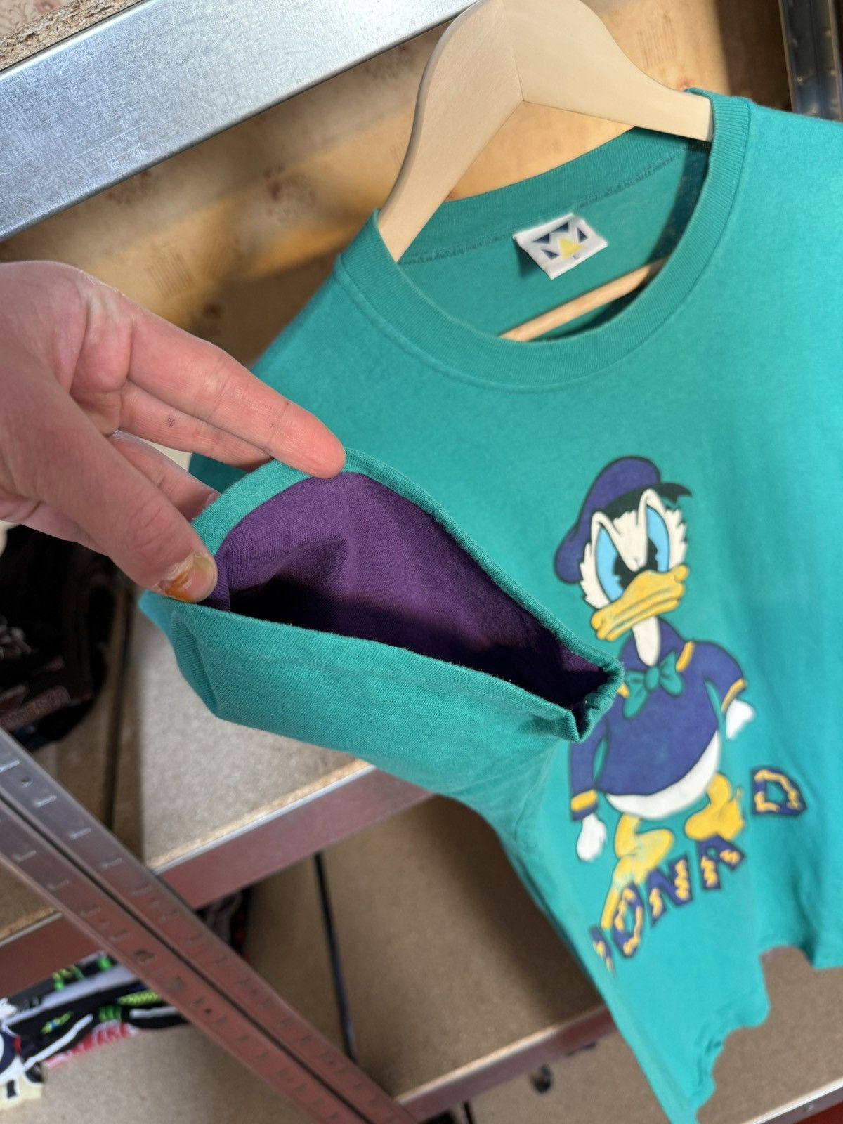 Disney × Vintage Vintage 90s Donald Duck Cartton made in USA t-shirt Y2K Hype Size US L / EU 52-54 / 3 - 7 Thumbnail