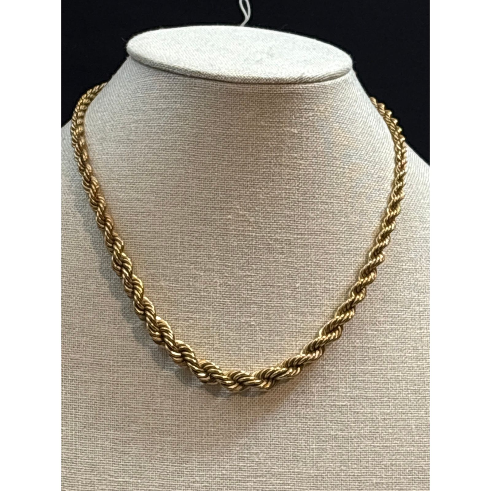 Monet Vintage Monet Gold Tone Rope Chain Necklace 17 Inch Signed Size ONE SIZE - 1 Thumbnail